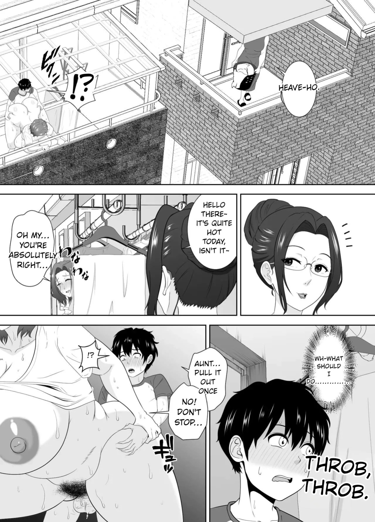 [Studio Macaron (Moeyama P-Man)] Muchimuchi Tomohaha no Shitagi de Tatteru no o Mirareta Boku no Matsuro ga Yabasugiru [English]