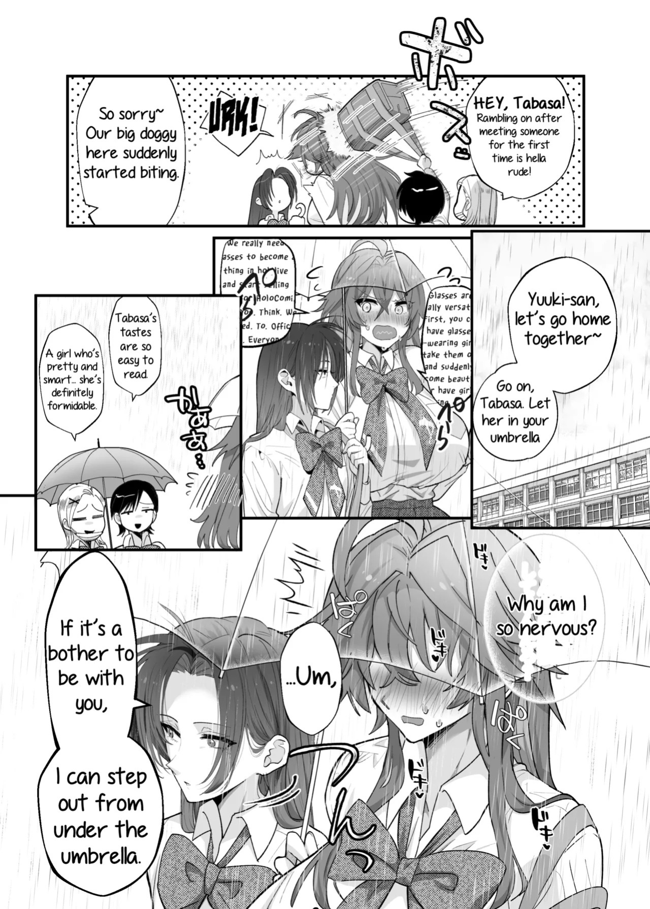 [The Devil You Know (Ihogawa)] Oogataken Joshi dakedo Nakami Chiwawa de Chikubi mo Yowai | She's a Large Dog-type, but Inside She's a Chihuahua and Weak at the Nipples [English] [Digital]