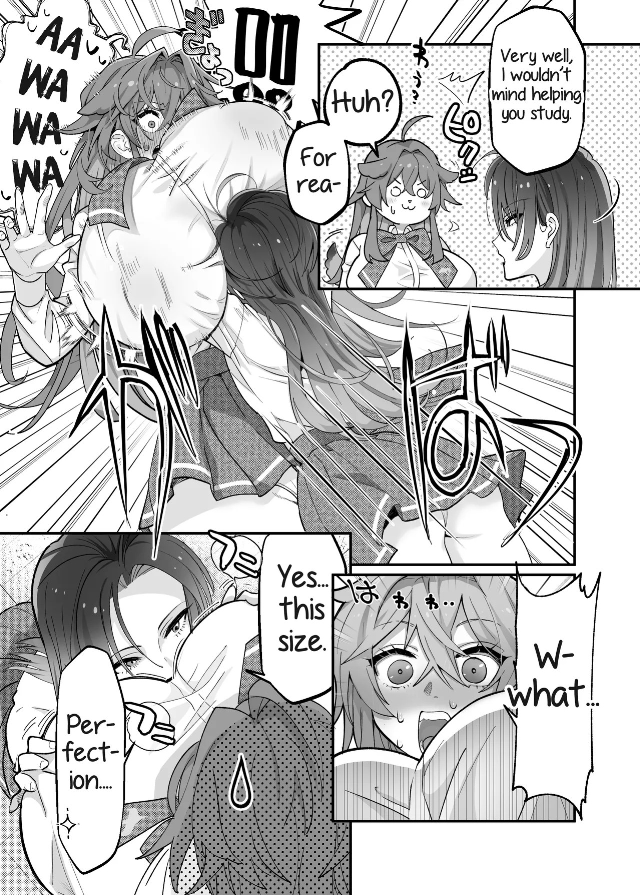 [The Devil You Know (Ihogawa)] Oogataken Joshi dakedo Nakami Chiwawa de Chikubi mo Yowai | She's a Large Dog-type, but Inside She's a Chihuahua and Weak at the Nipples [English] [Digital]