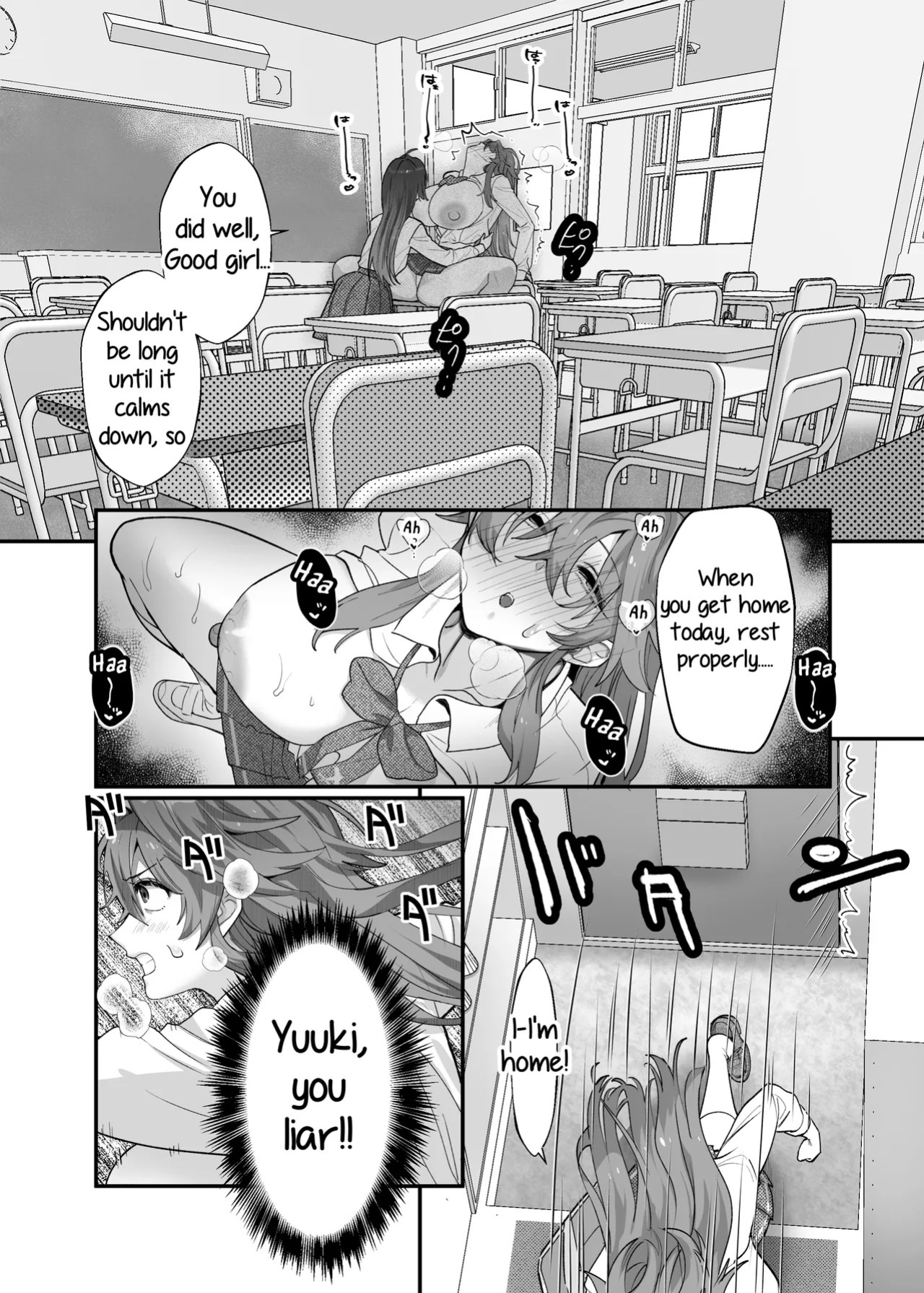 [The Devil You Know (Ihogawa)] Oogataken Joshi dakedo Nakami Chiwawa de Chikubi mo Yowai | She's a Large Dog-type, but Inside She's a Chihuahua and Weak at the Nipples [English] [Digital]