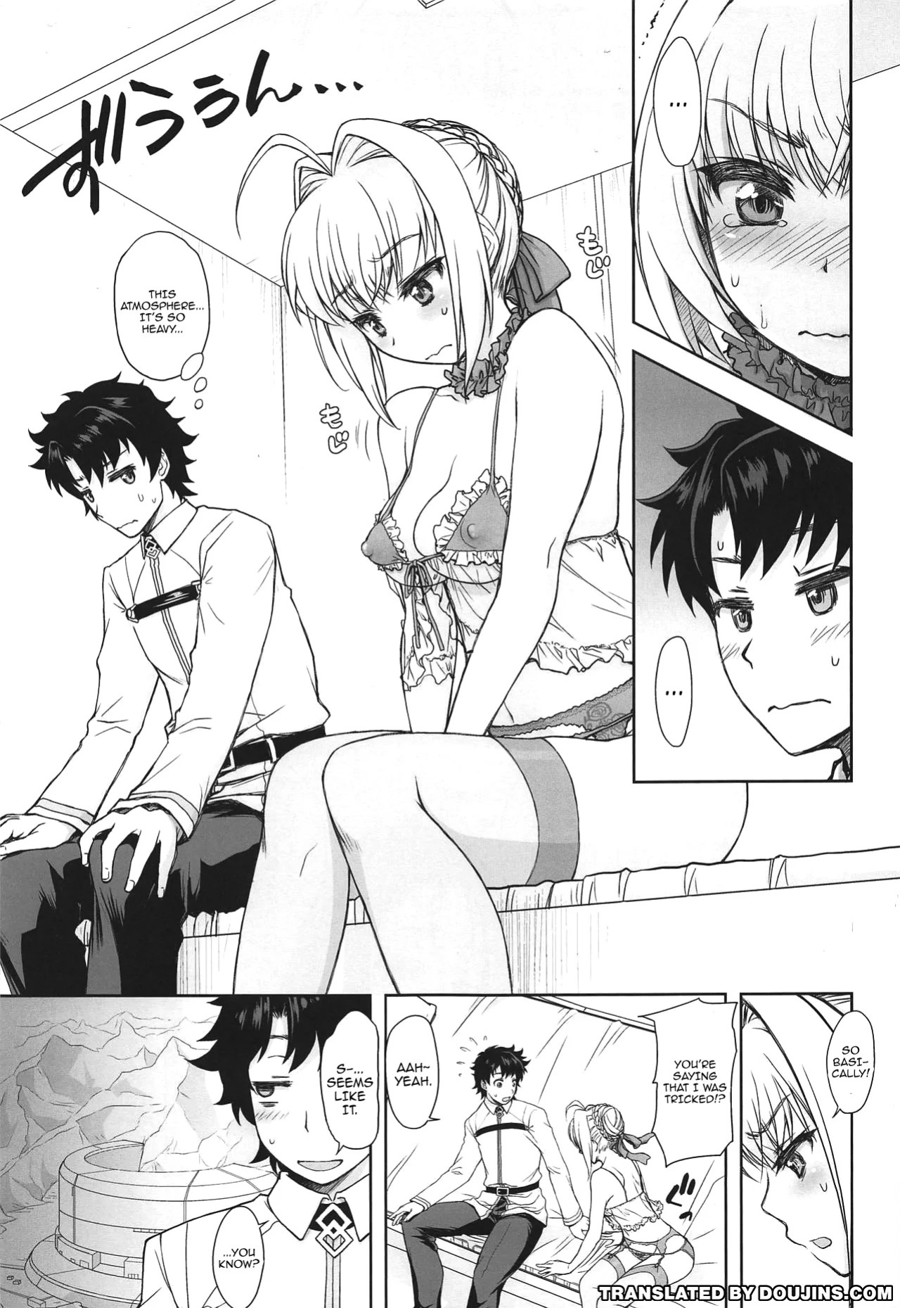 (COMIC1☆15) [Jyaraya (Morishima Petit)] Lingerie Koutei o Dounika Shichaitai! | I Want to Do Something About the Lingerie Empress! (Fate/Grand Order) [English] {Doujins.com}