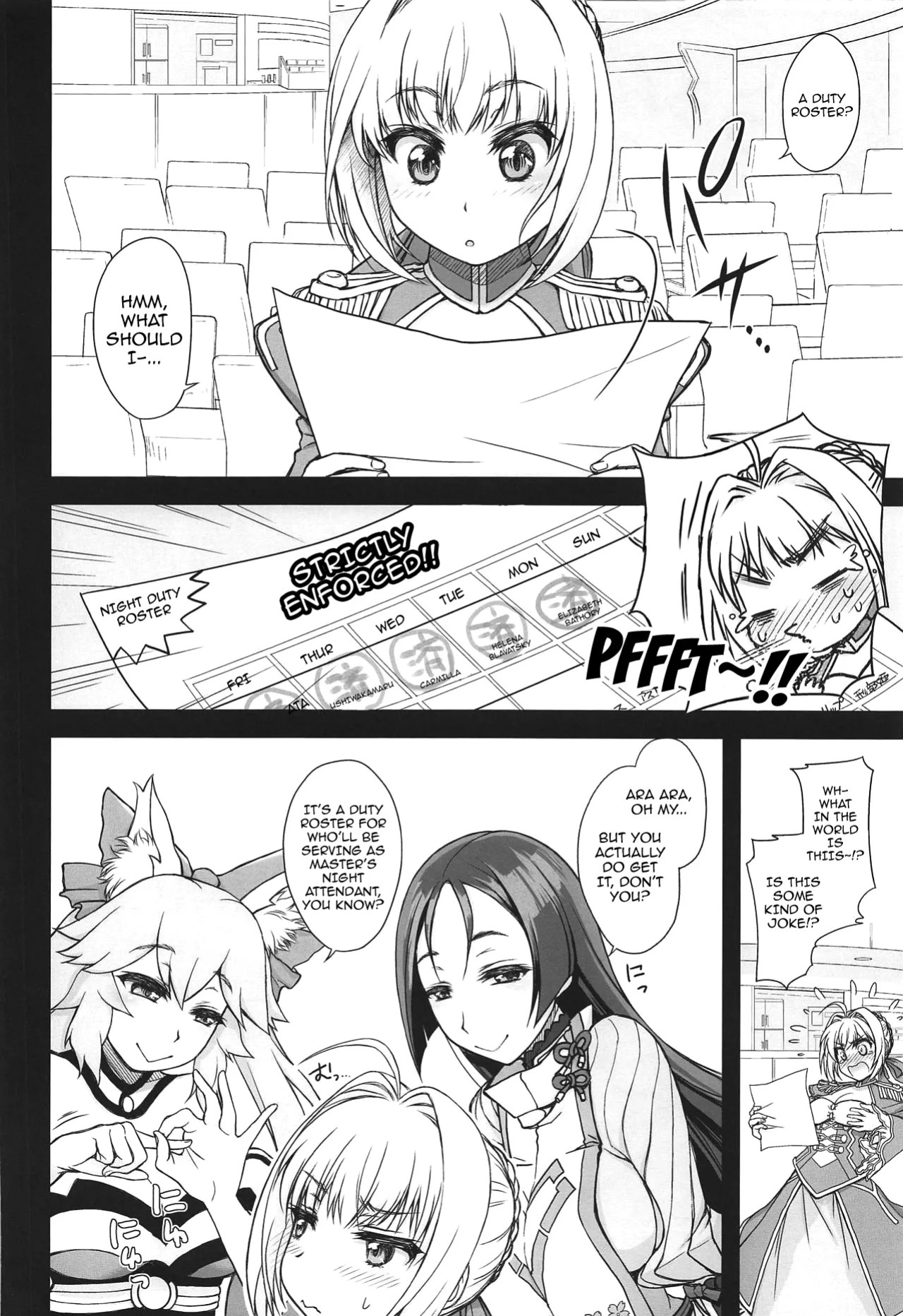 (COMIC1☆15) [Jyaraya (Morishima Petit)] Lingerie Koutei o Dounika Shichaitai! | I Want to Do Something About the Lingerie Empress! (Fate/Grand Order) [English] {Doujins.com}
