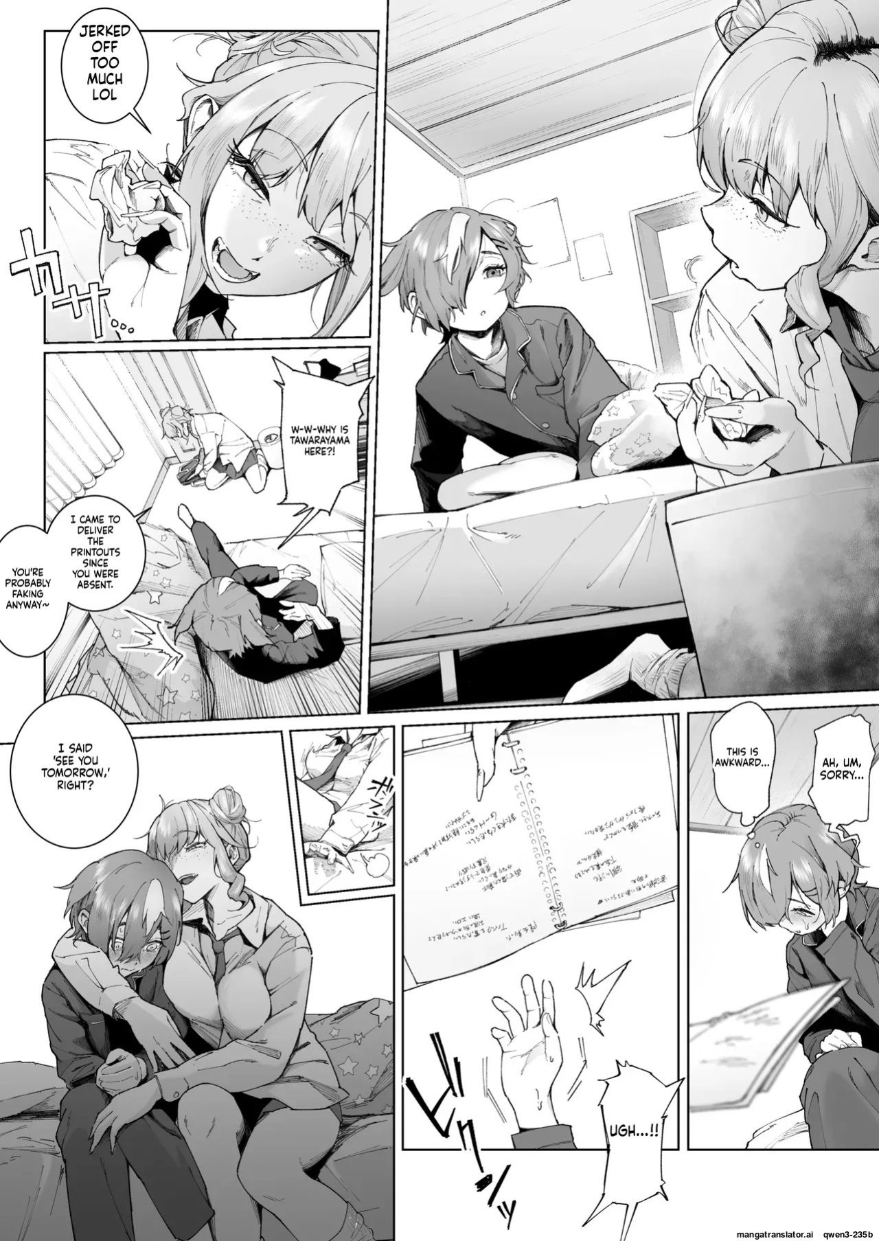 [Love Tororon (Benten Korehito)] Hey, aren't you using me as your "fap material"? ~The story of how I got caught using the tall, gal-type girl in my class as my fap material
