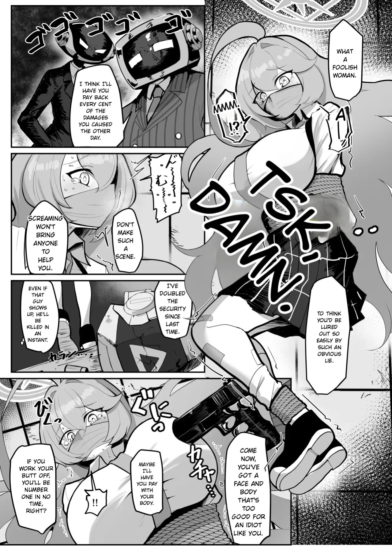 [Kumasan Renpou (Kumasan)] Futanari Maso Hoshino-chan VS Do-S Yume Senpai (Blue Archive)(MTL)(English)