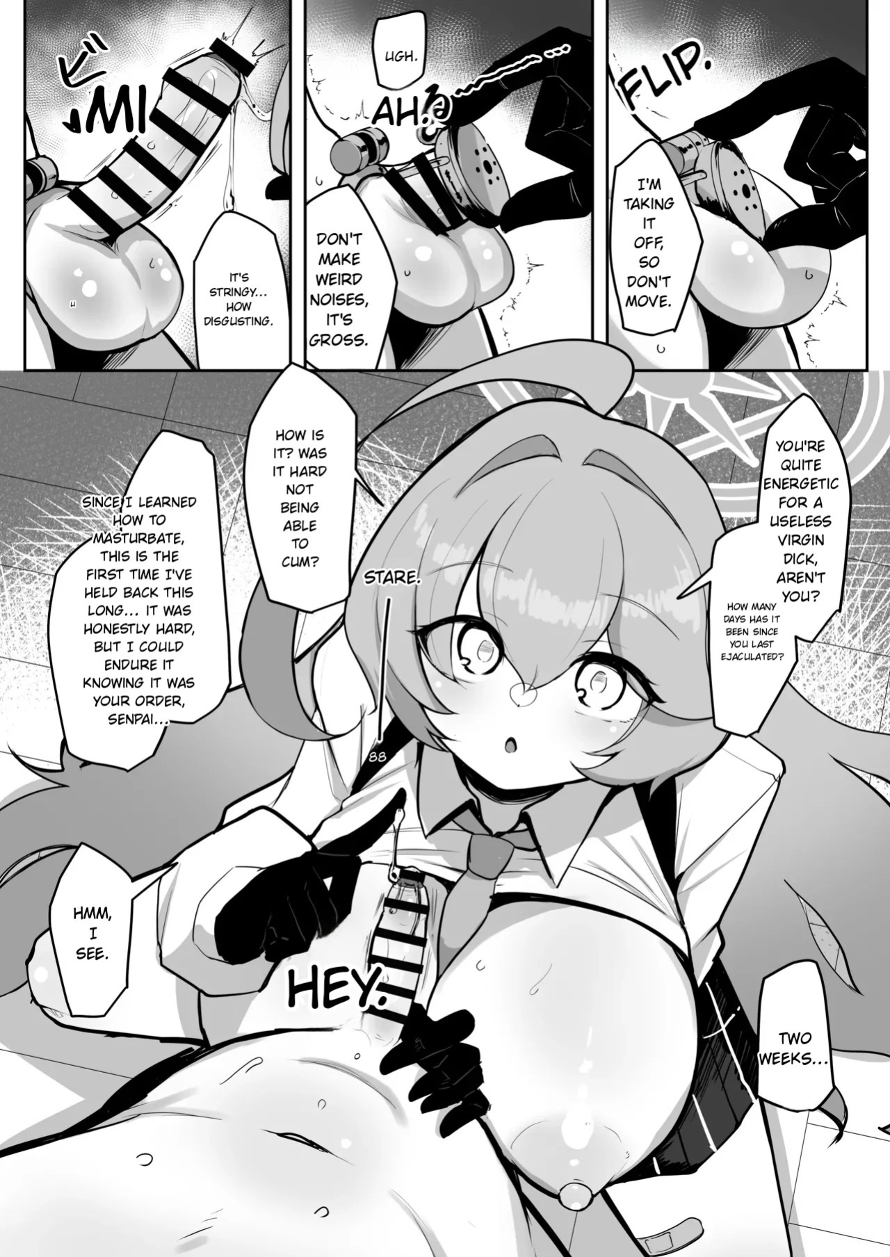 [Kumasan Renpou (Kumasan)] Futanari Maso Hoshino-chan VS Do-S Yume Senpai (Blue Archive)(MTL)(English)
