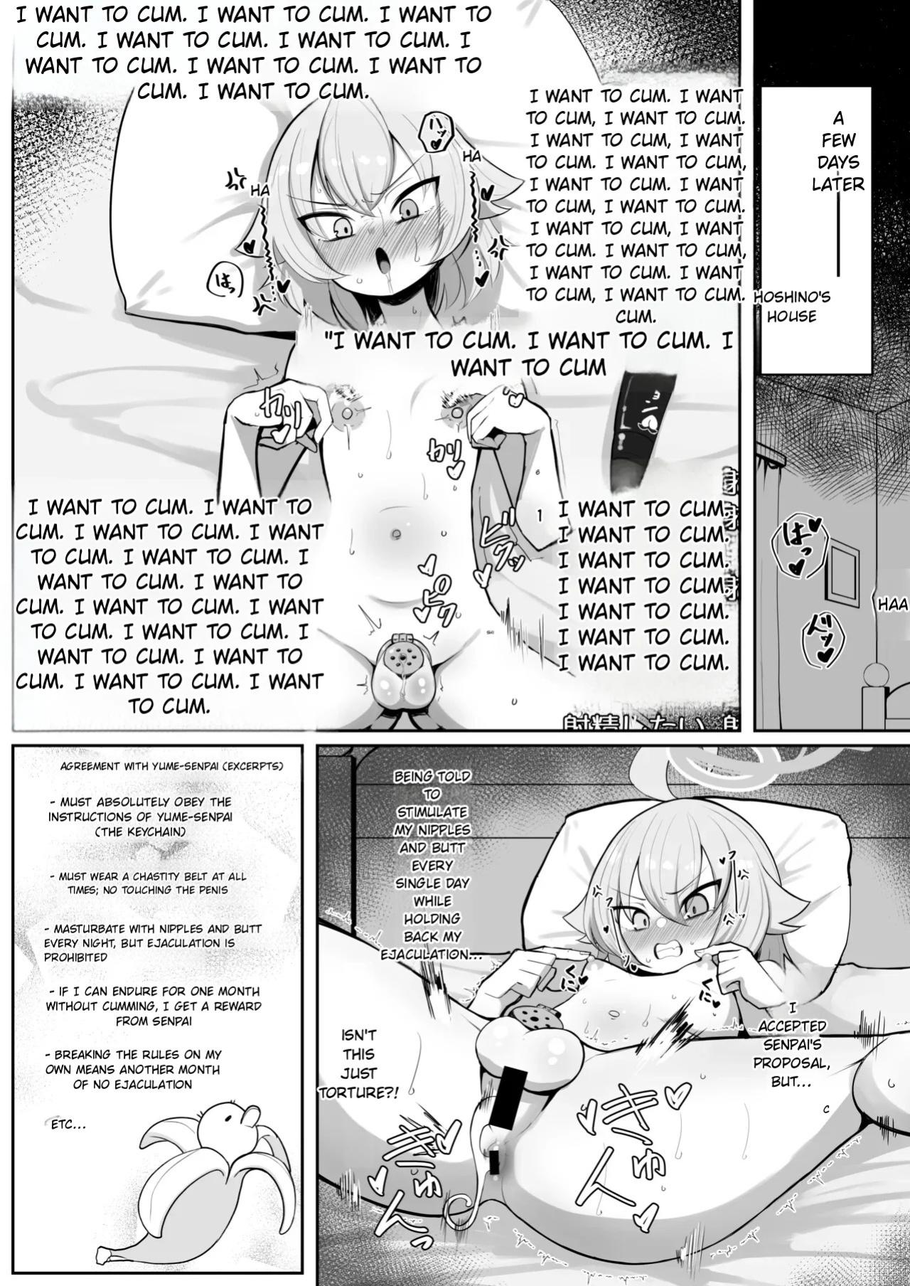 [Kumasan Renpou (Kumasan)] Futanari Maso Hoshino-chan VS Do-S Yume Senpai (Blue Archive)(MTL)(English)
