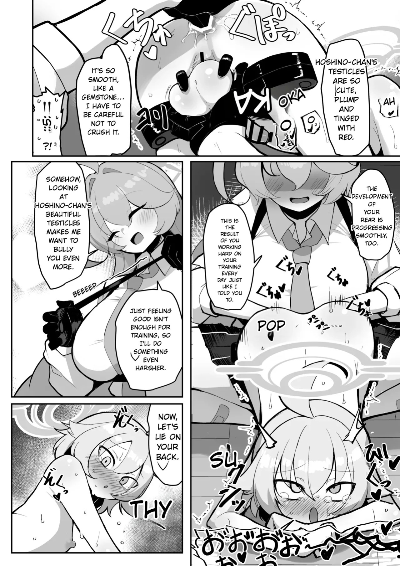 [Kumasan Renpou (Kumasan)] Futanari Maso Hoshino-chan VS Do-S Yume Senpai (Blue Archive)(MTL)(English)