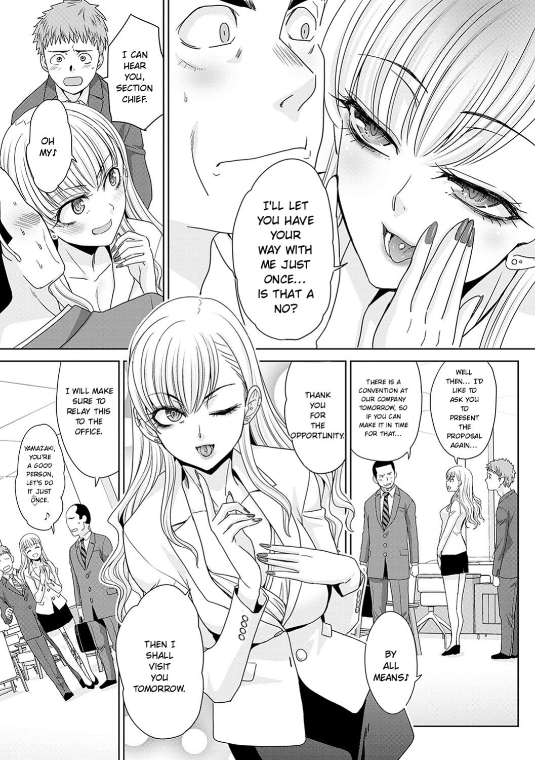 [Itaba Hiroshi] Tsukiyono Kachou wa Gal o Yamerarenai - Tsukiyono The manager can't quit a gal [English]