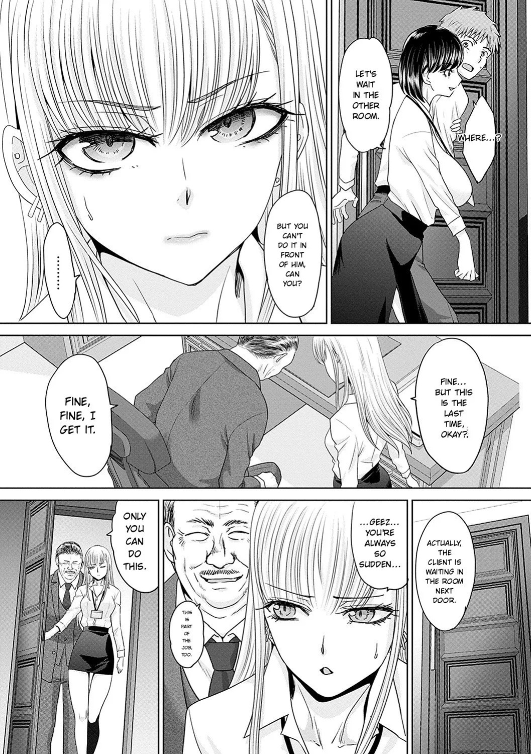 [Itaba Hiroshi] Tsukiyono Kachou wa Gal o Yamerarenai - Tsukiyono The manager can't quit a gal [English]