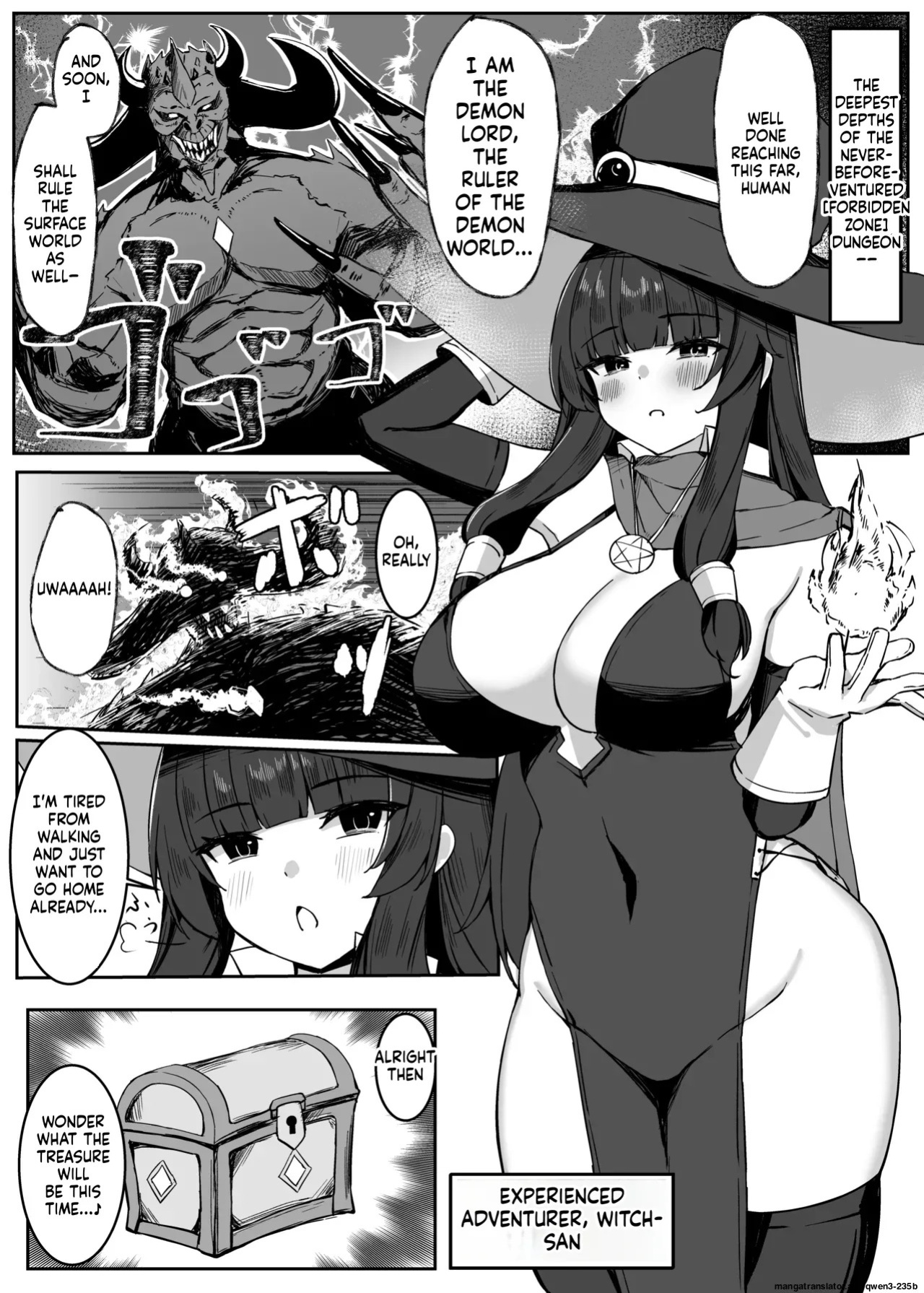 [Omochi no Mochiya (Numamochi)] Saikyou Witch ga Zako Monster-tachi ni Haiboku Suru Hanashi [English] [SCANMTL]