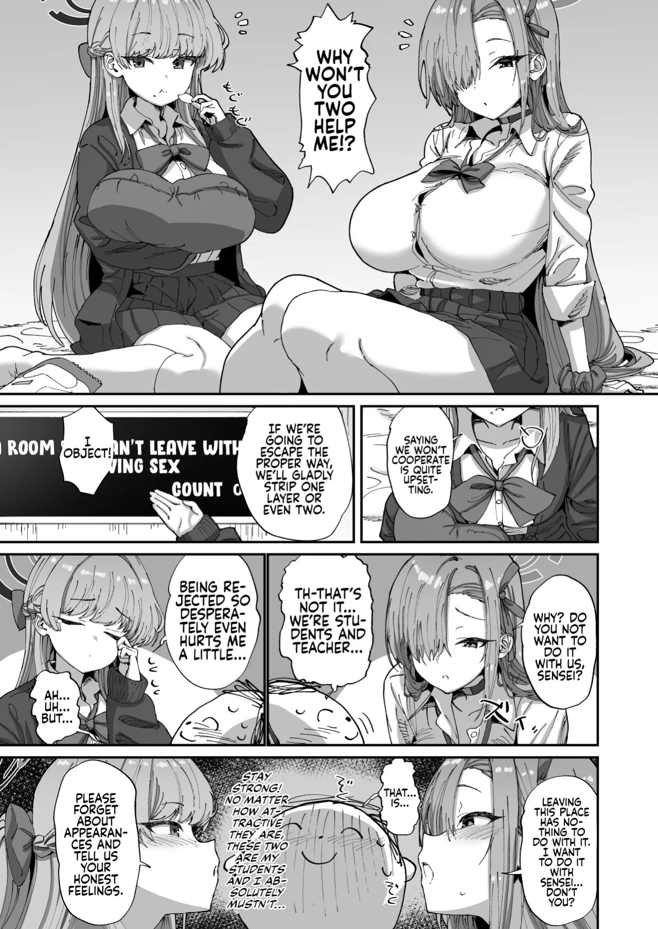 [Hikagemon (Tenpiboshi)] Asuna to Toki to Sex Shinai to Derarenai Heya | A Room You Can’t Leave Without Having Sex with Asuna & Toki (Blue Archive) [English] [DKKMD Translations] [Digital]