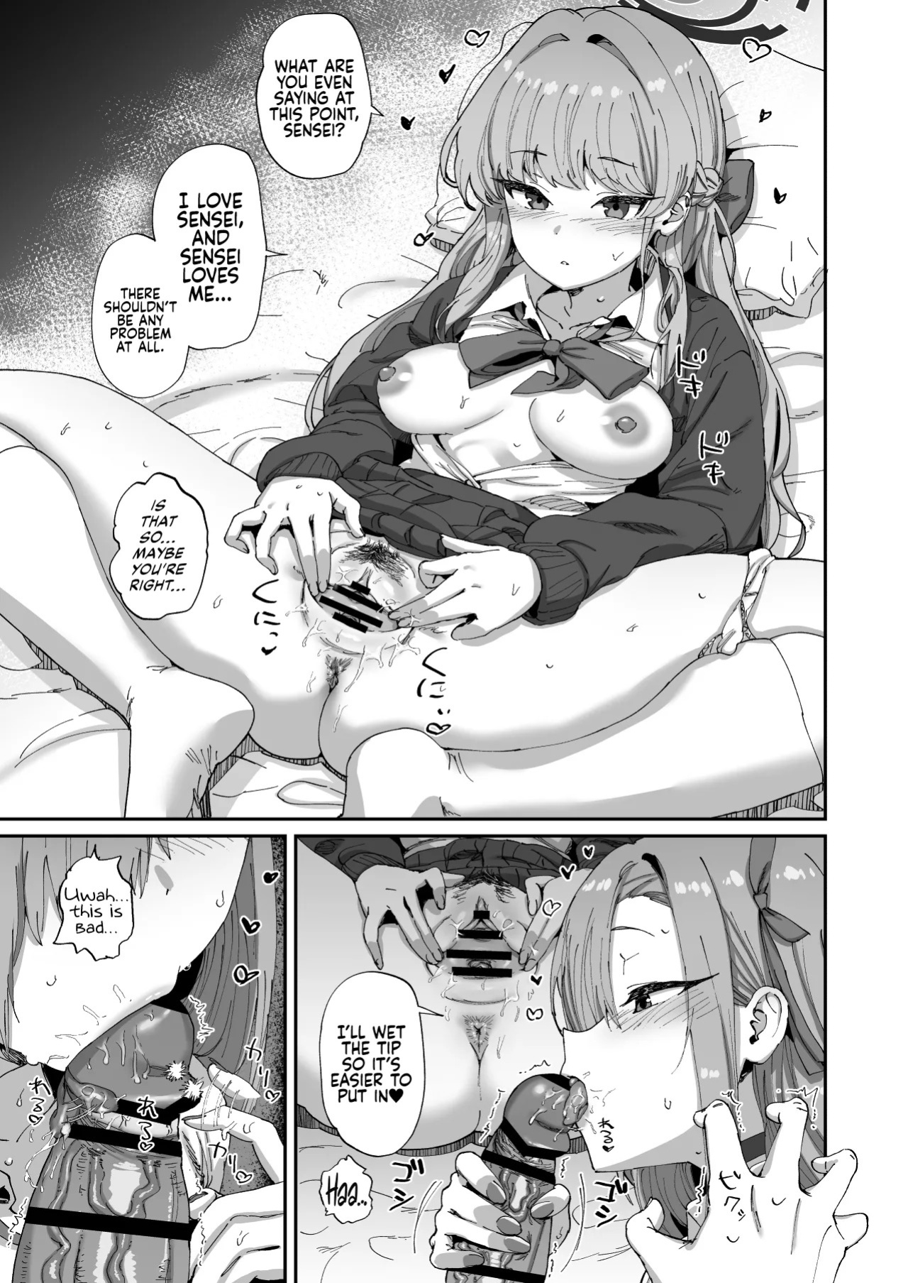 [Hikagemon (Tenpiboshi)] Asuna to Toki to Sex Shinai to Derarenai Heya | A Room You Can’t Leave Without Having Sex with Asuna & Toki (Blue Archive) [English] [DKKMD Translations] [Digital]