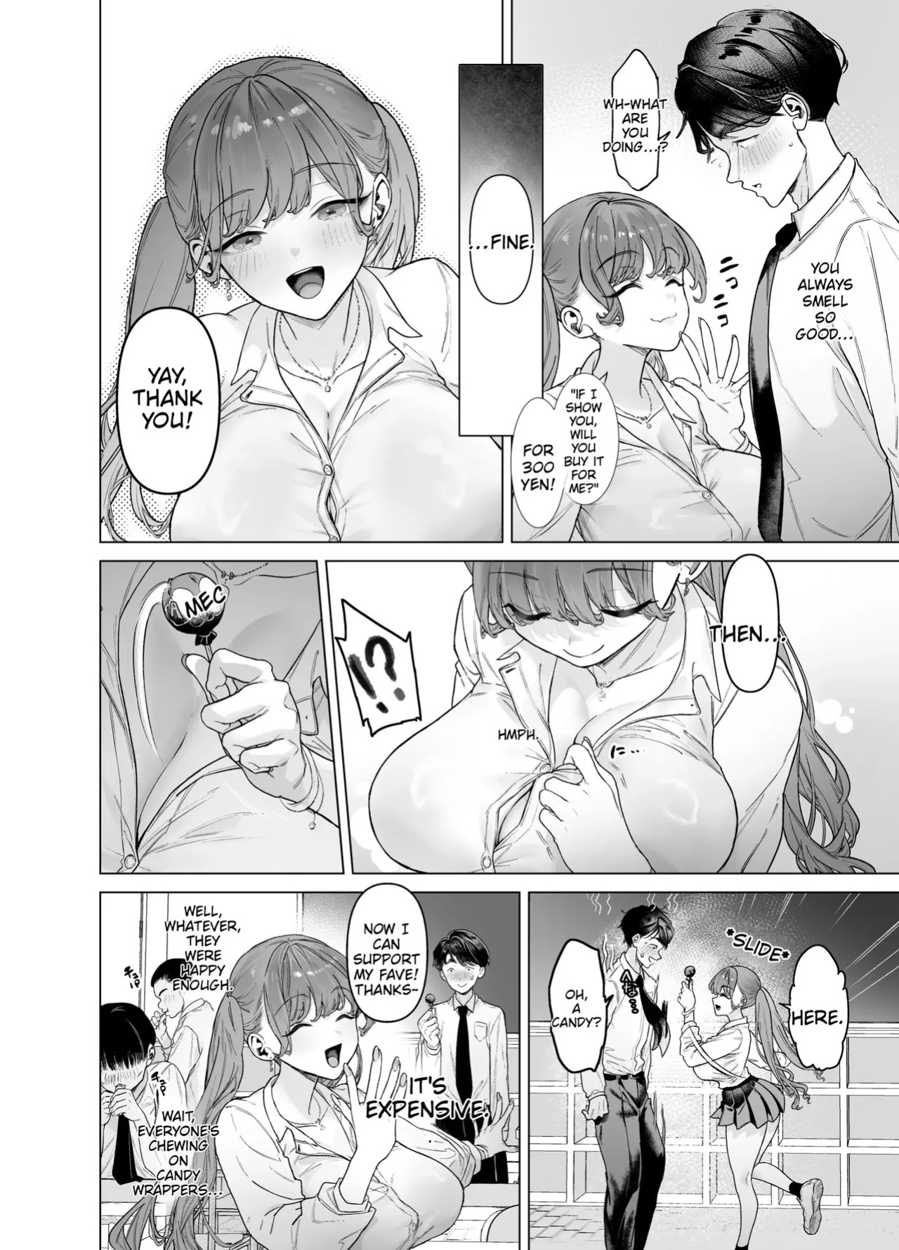 [Aomizuan (Ohkami Ryosuke)] Shitate ni wa Denai kedo Chinko ni wa Yowai Gyaru-chan to Kyokon Otaku! | A gal who doesn't act submissive but is weak for a big cock, and a huge-dicked otaku. [English]