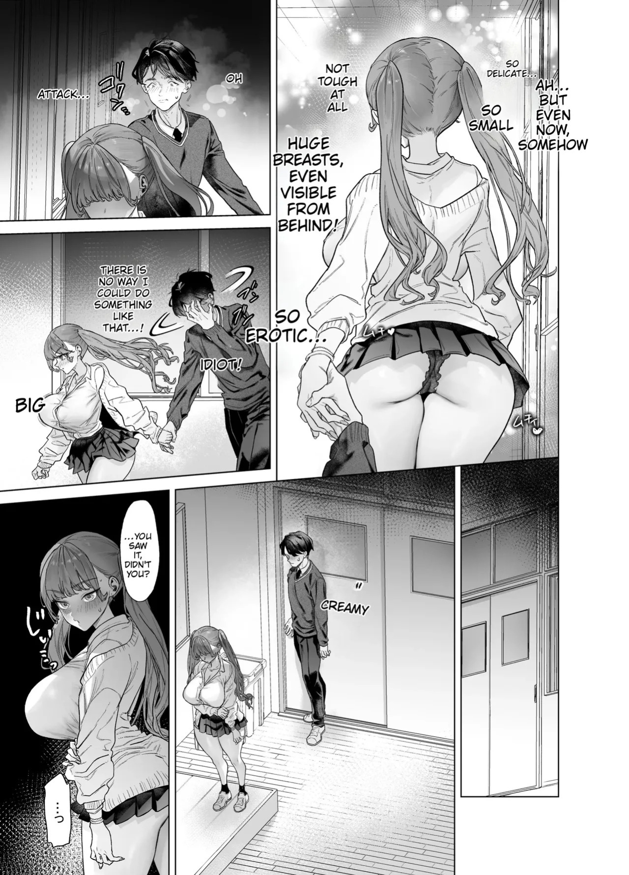 [Aomizuan (Ohkami Ryosuke)] Shitate ni wa Denai kedo Chinko ni wa Yowai Gyaru-chan to Kyokon Otaku! | A gal who doesn't act submissive but is weak for a big cock, and a huge-dicked otaku. [English]