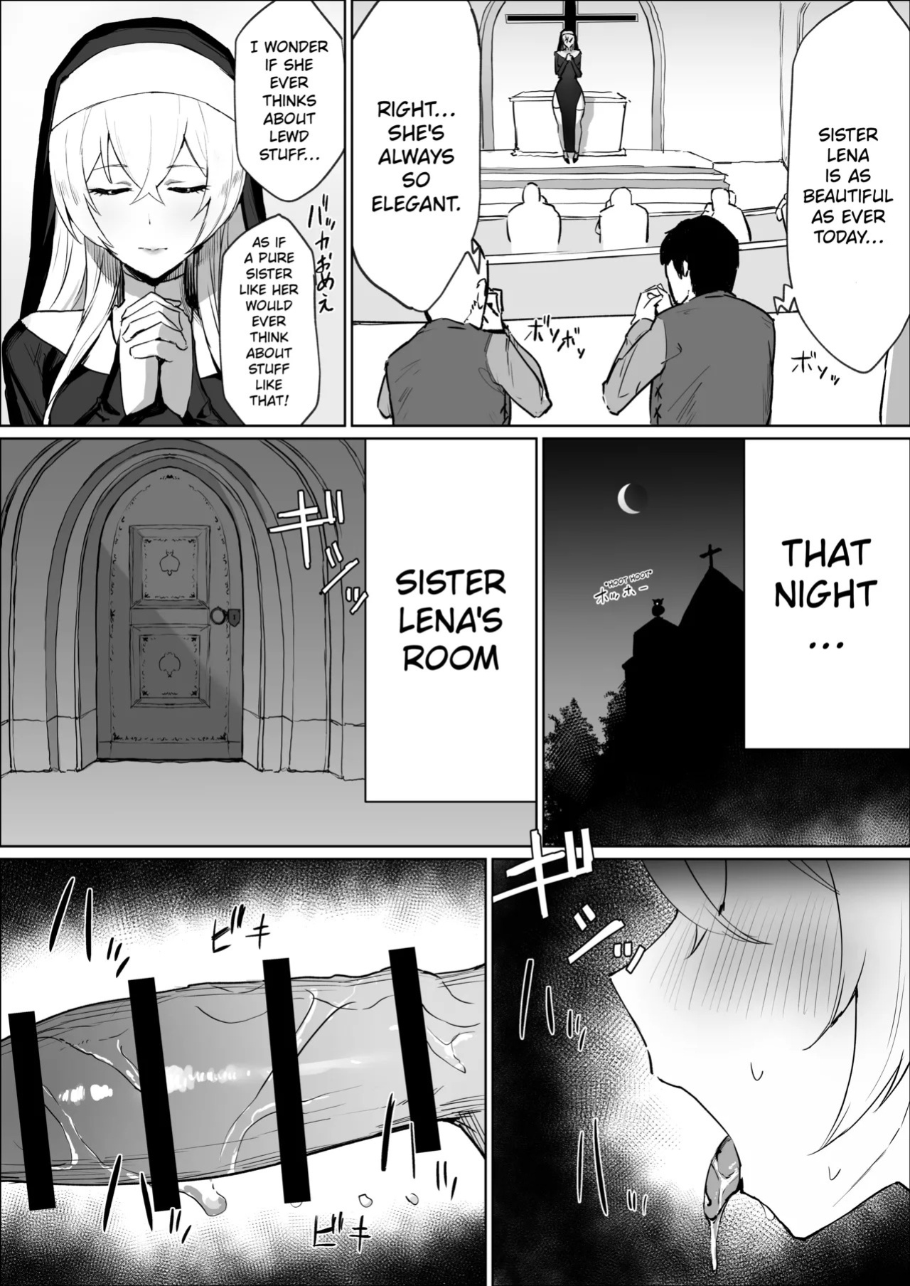 [Kataku no Hito (Musou)] The Story Of A Futanari Nun Jerking Off In The Confessional Booth [English]