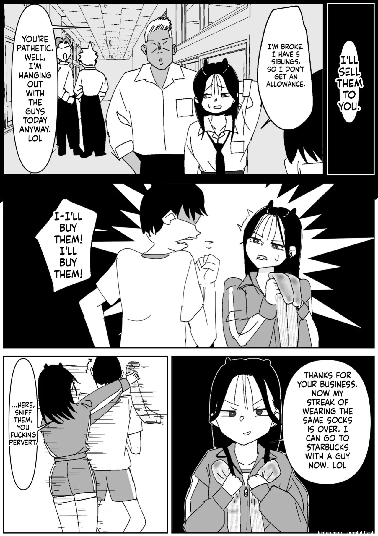 [Sockshop / The Crazy Sock Shop] Classmate's Stinky "3-Day-Worn" Socks Attack