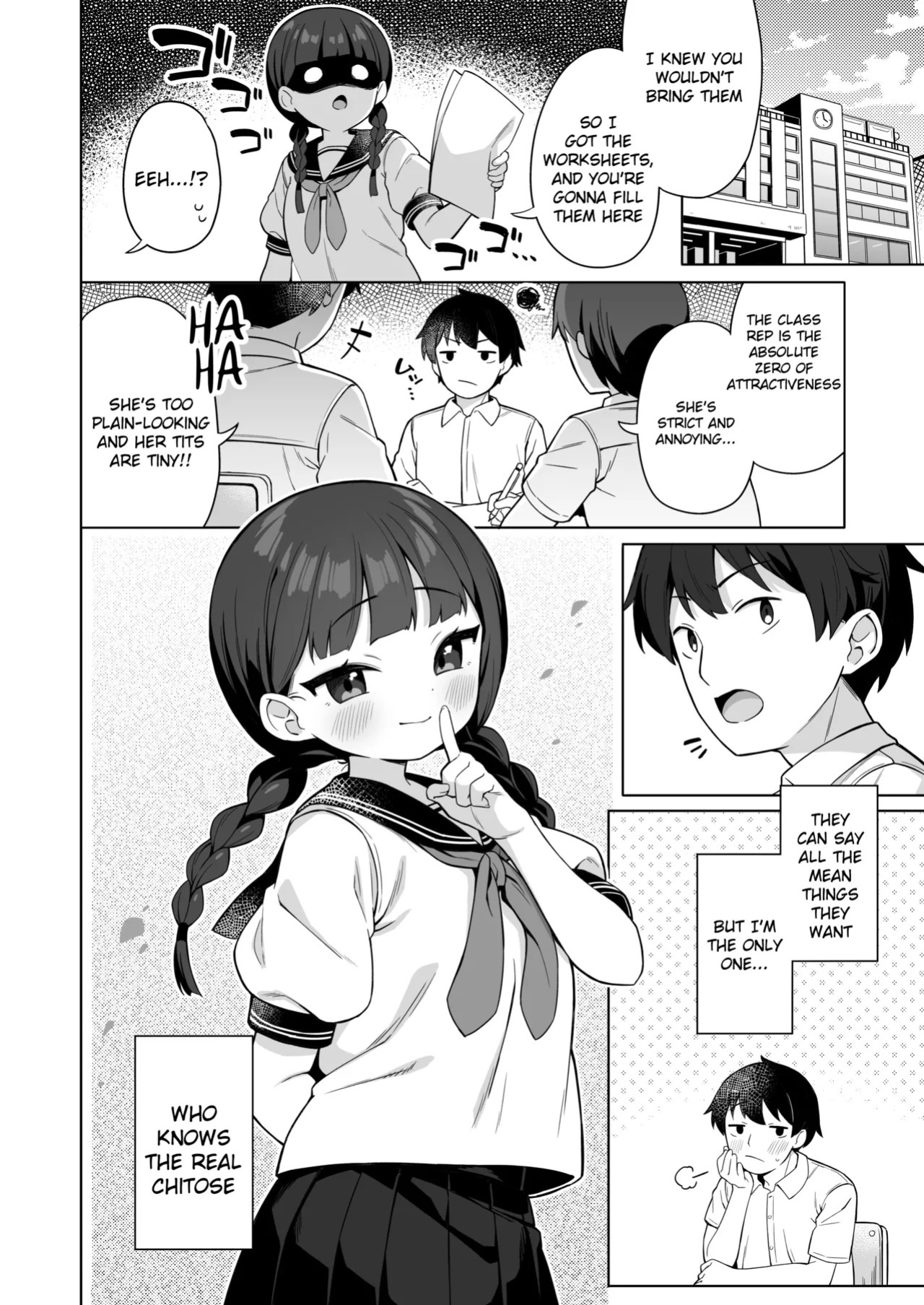 [Mukuton Kyouju to Soratobu Potato. (Gyuuhimochi)] Chinmai Iinchou wa Ore ni dake Himitsu o Misete Kureru [English] [Digital]