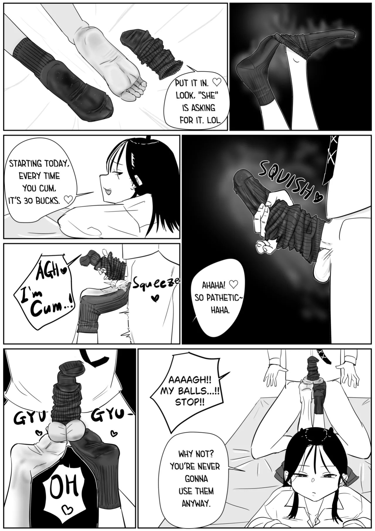 [Sockshop / ヤバい靴下屋さん] Defeated by My Classmate's Sweaty, Stinky Socks