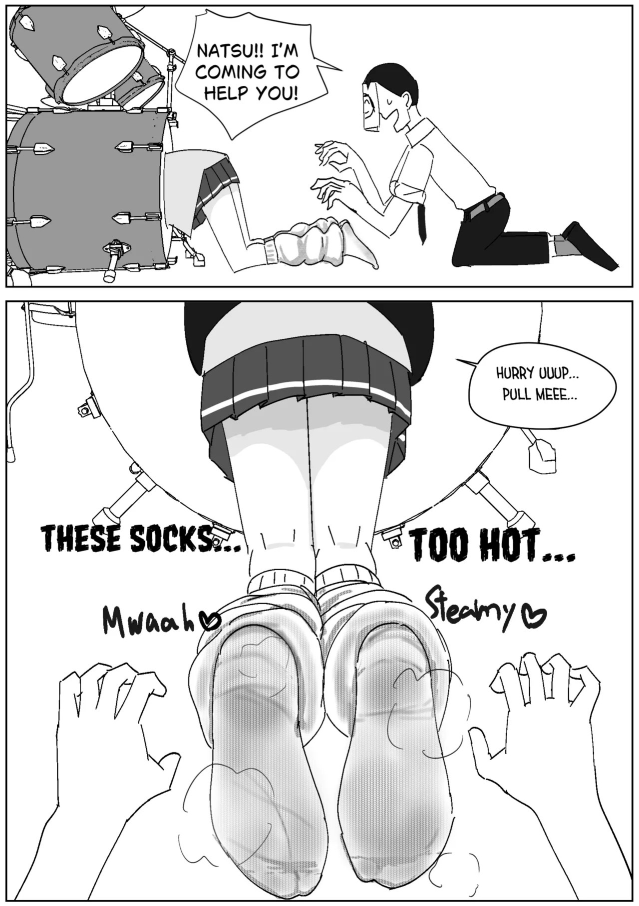 [Sockshop / ヤバい靴下屋さん] Enslaved by Band Natsu’s Dirty Loose Socks