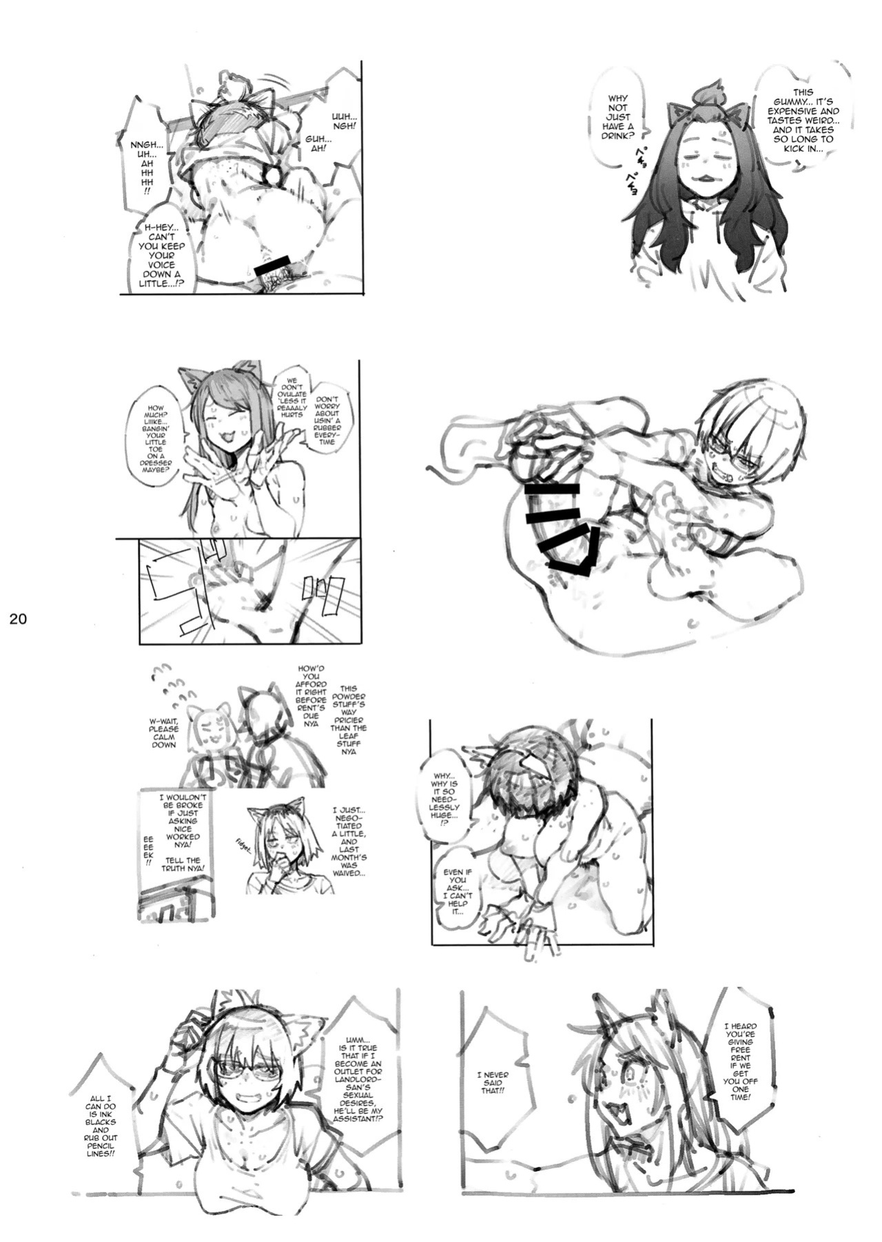 (Shikemoku 1-ponme) [Shimimaru Seisakusho (Various)] Yuubinuke ni Nezumi dano Mushi dano Shigai Ireru no Yamerottsutten daro!! (Yanineko) [English] (WIP)
