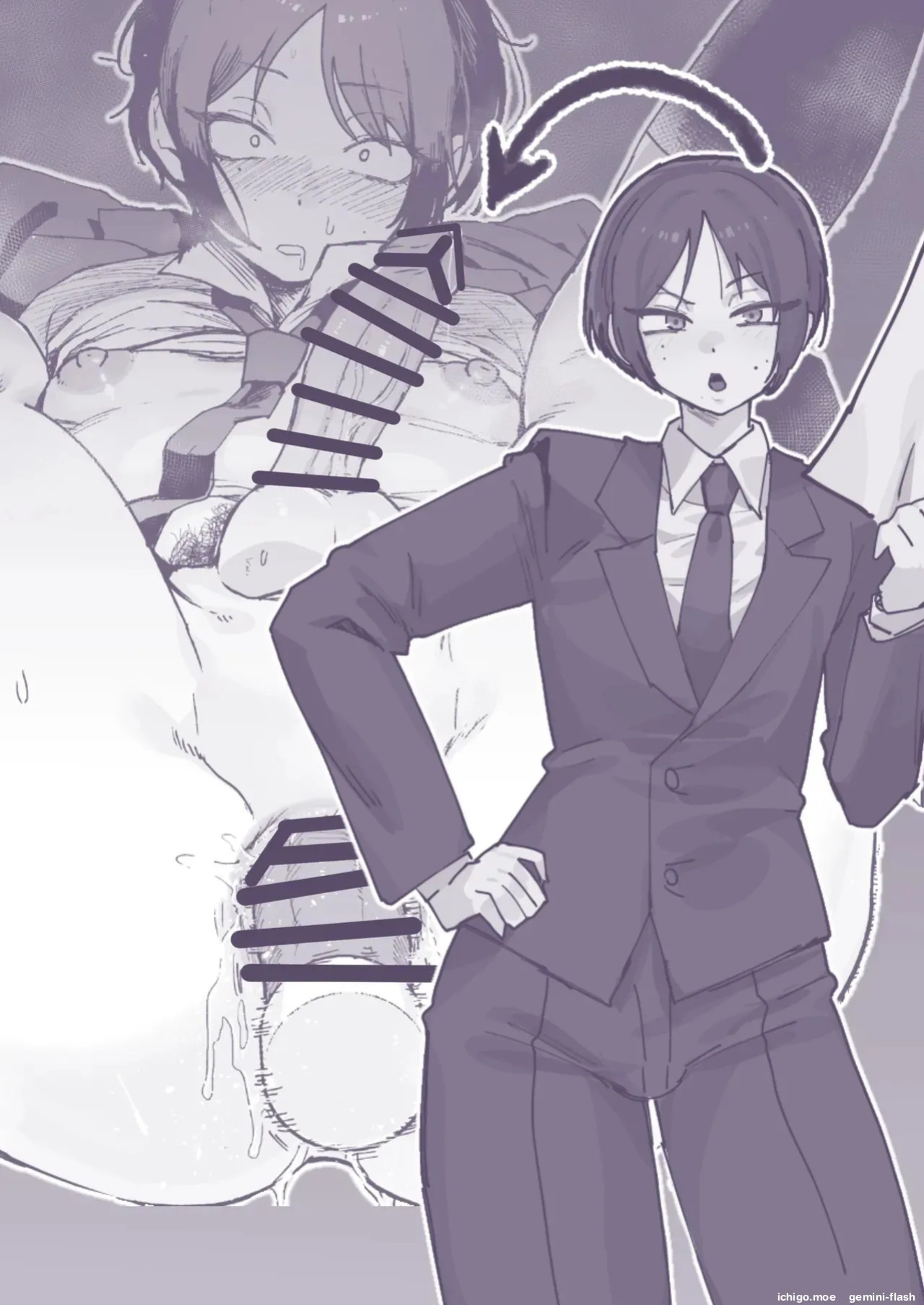 [Sakenotsakana Saomon] My beautiful boss (who’s a power-harassing sadist) was masturbating anally at my desk, so I took advantage of his weakness to do all sorts of lewd things to him!