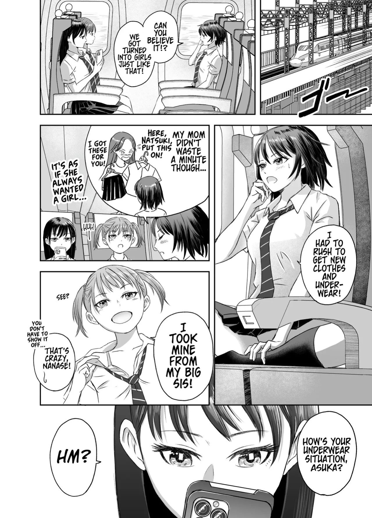[Meganeko] Shuugakuryokou Mae ni Joshikousei ni Natta Hanashi | How We Became Girls Before Our School Trip Ch. 1 [English] [GTF]