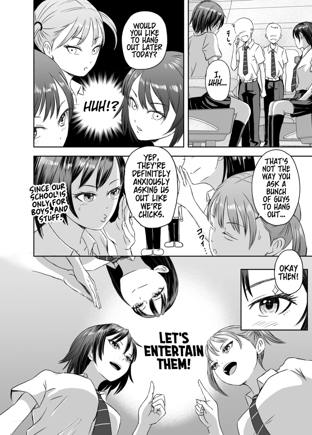 [Meganeko] Shuugakuryokou Mae ni Joshikousei ni Natta Hanashi | How We Became Girls Before Our School Trip Ch. 1 [English] [GTF]
