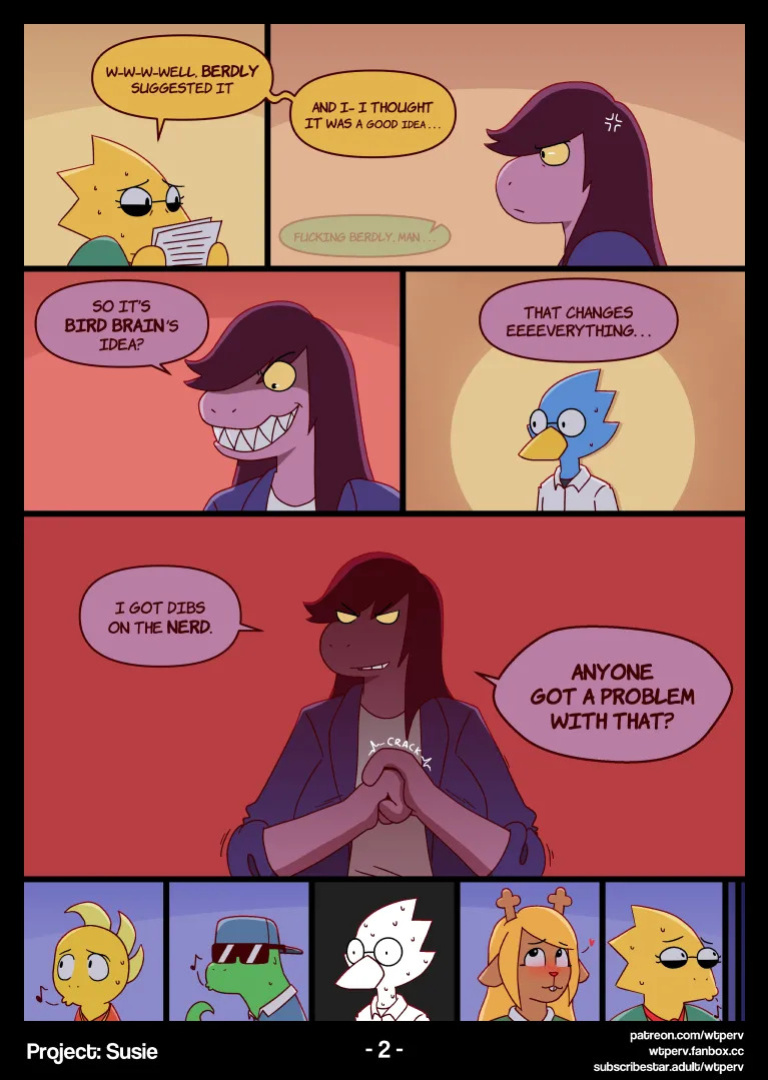{wtperv} Project Susie X Berdly Deltarune