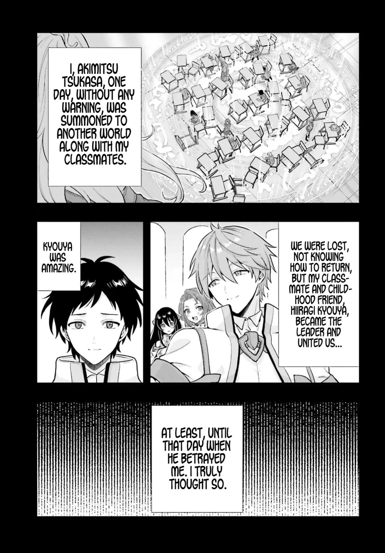 [Ougon no Kuroyagi, Hara Tsumoi] Haburare Zukai no Isekai Boukenta | The Adventure of a Rune Master Ch. 1 [English]