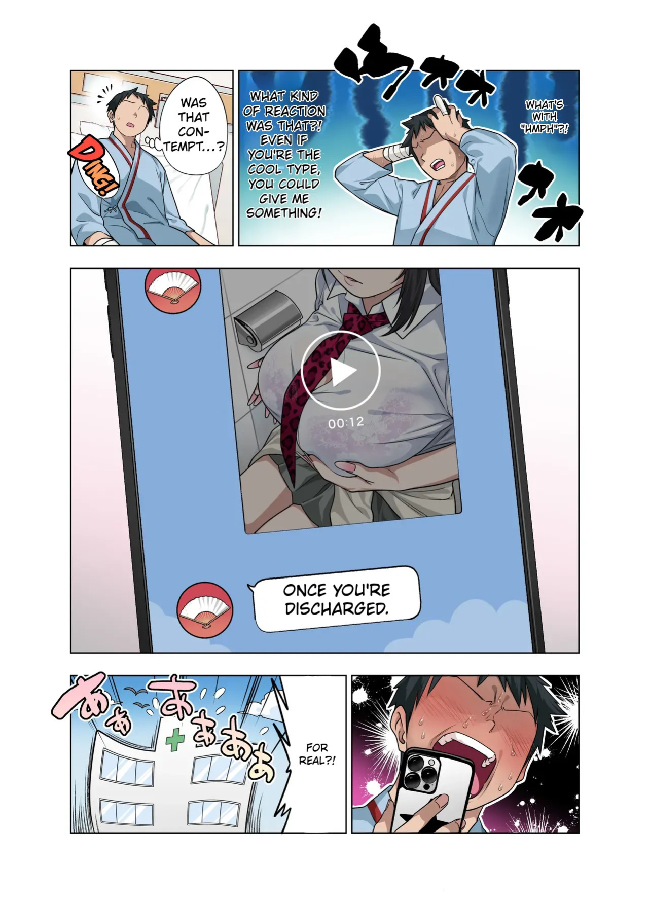 [Gujira 4 Gou (Gujira)] Nuite Moraimakuri Nyuuin Seikatsu ~Tasuketa Cool-Gyaru wa Jitsu wa Sukebe deshita~ [English]