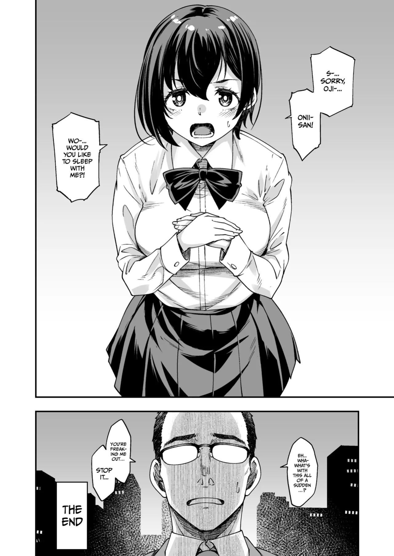 [Atsuatsu Muchimuchi (Hisakawa Tinn)] I’d rather have a purely physical relationship with an Old man than a boyfriend who’s only after my body. [English] [Gagak_Ireng] [Digital]