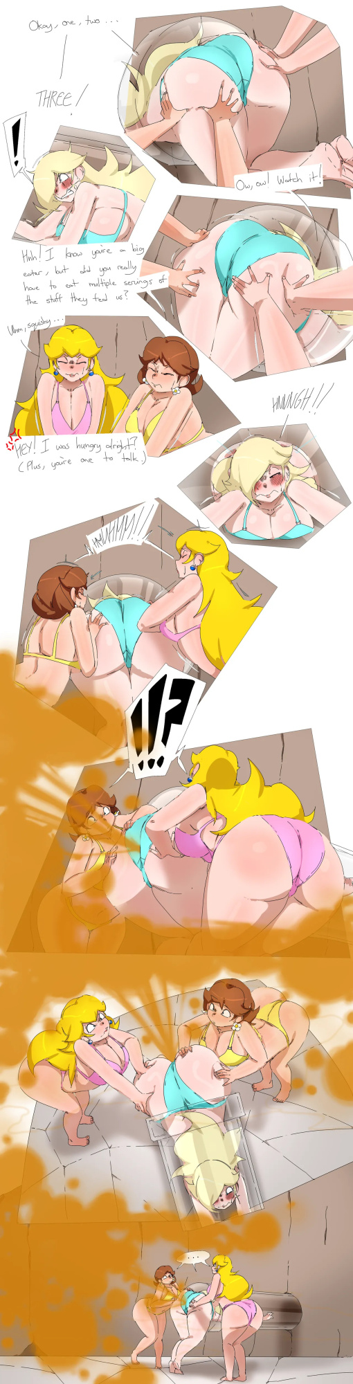 [Lazei] Mario Princesses's Tight Situation