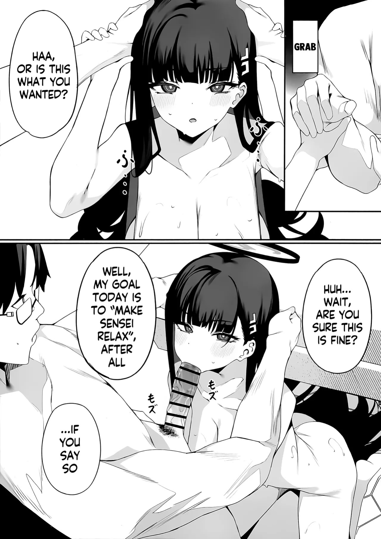 (C106) [Happy Mayonnaise (Asla)] Sensei Kore wa Watashi no Handan desu Douzo Goriyou Kudasai (Blue Archive) [English]