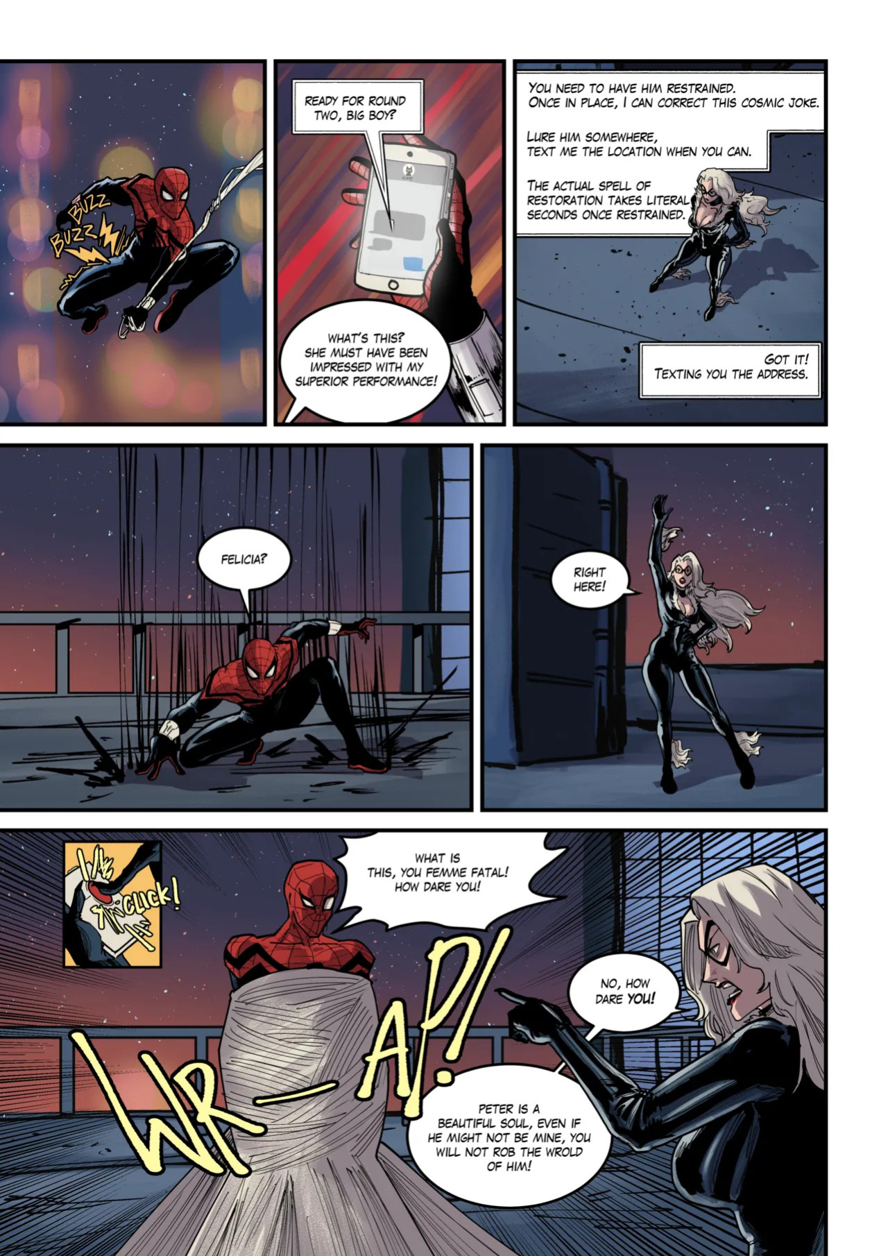 Black Cat - Superior Spider Man Birth Of Octo-Pussy - Technology Swap- Possession Hub