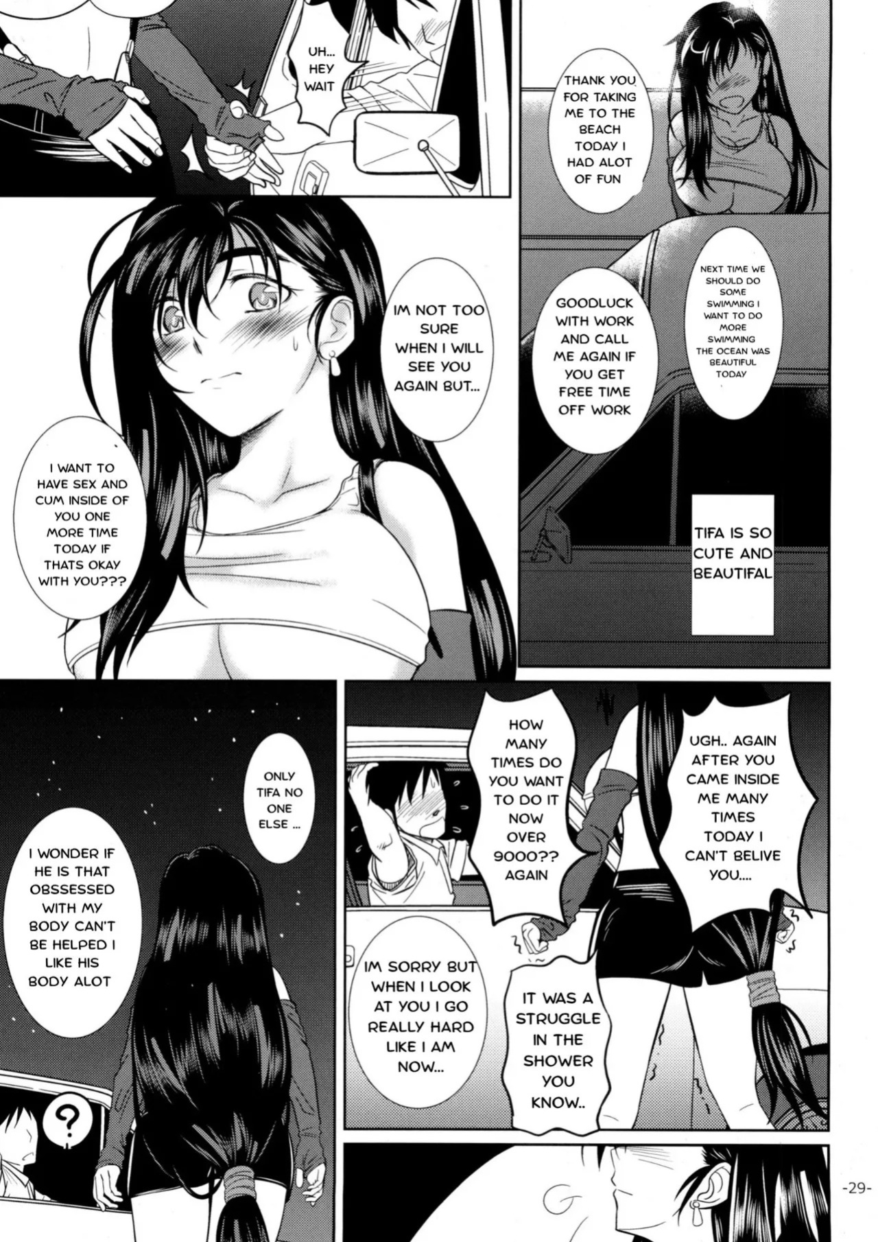 (C88) [12KAFFEINS (Shidaka Akikuni)] LET'S GO TO THE SEA WITH TIFA (Final Fantasy VII) [English]