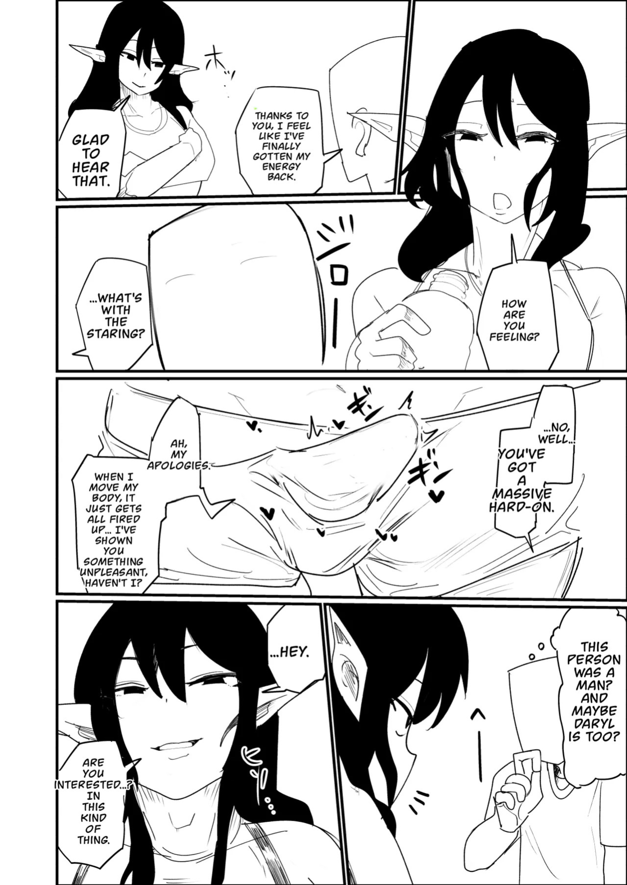 Tensei Shitara Dosukebe Osu Elf ga Erosugite Homo ni Naru Hanashi
