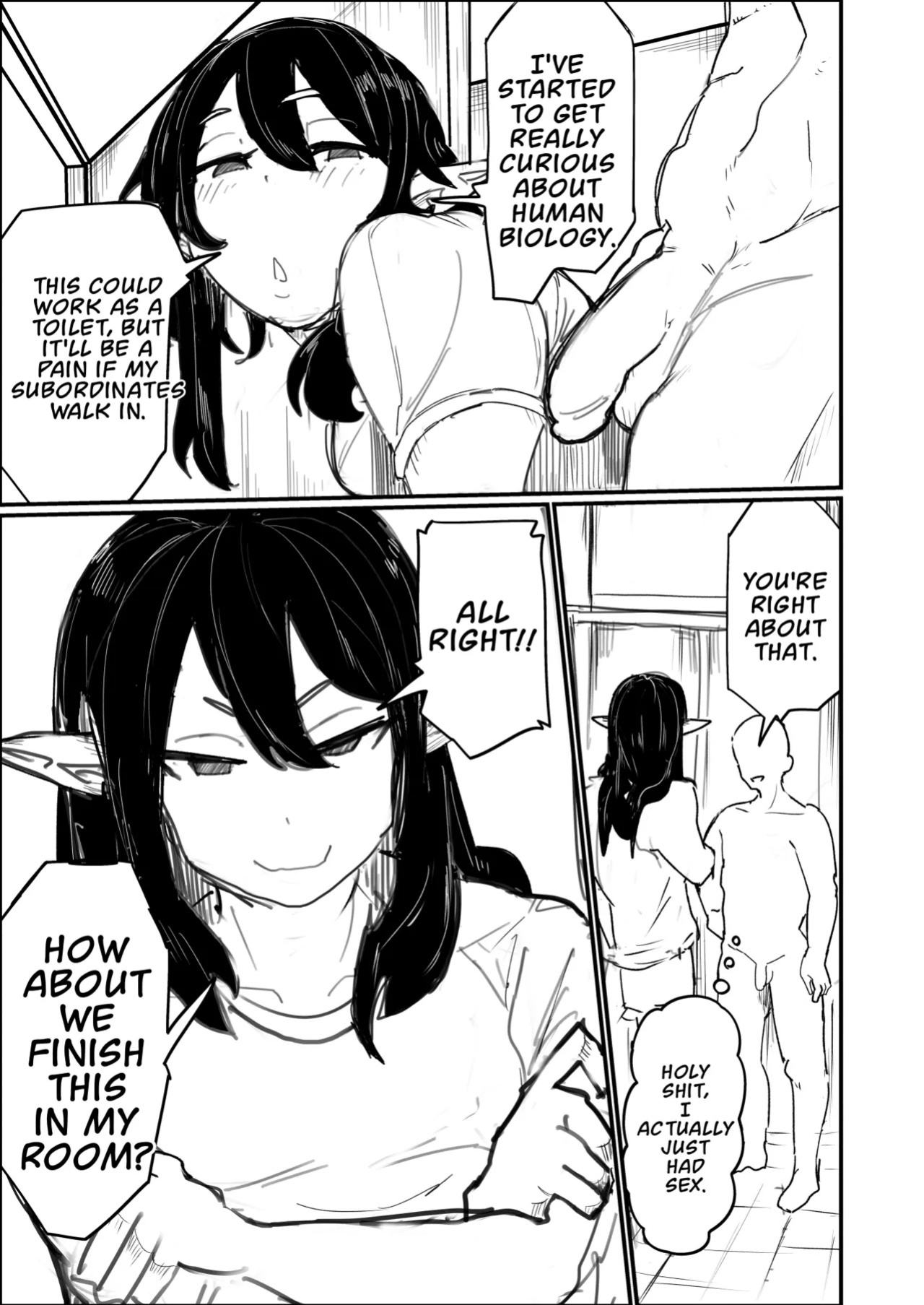 Tensei Shitara Dosukebe Osu Elf ga Erosugite Homo ni Naru Hanashi