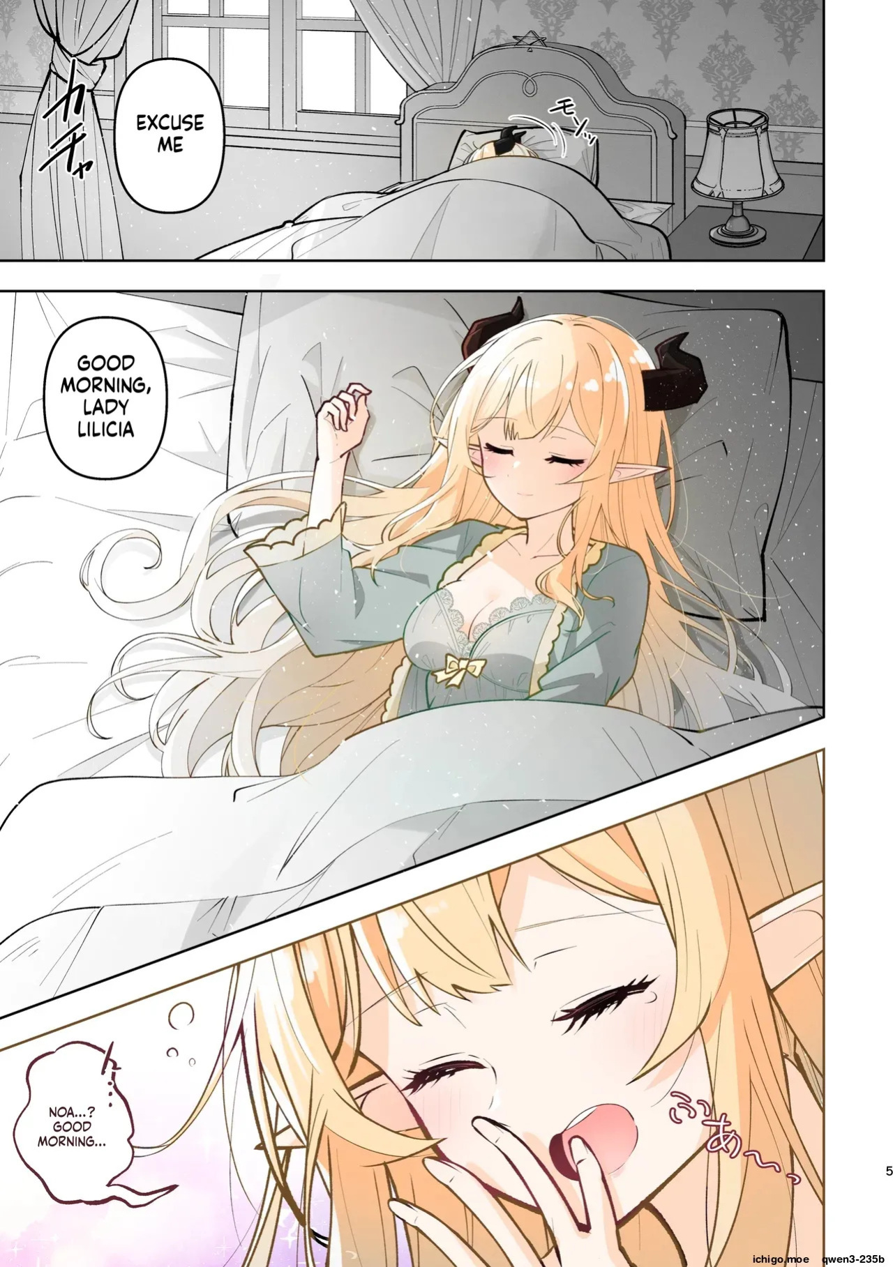 [Sanshikisumire (Molgen)] Mazoku Reijou to Maid-san - Toiki Kasanaru Irozuku Hi - Demon Lily and the Noir -Maid When Colors Bloom- | The Demon Lord's Daughter and Her Maid - Days That Blossom as Their Breaths Mingle (Mazoku Reijou to Maid-san no 30-nichi)