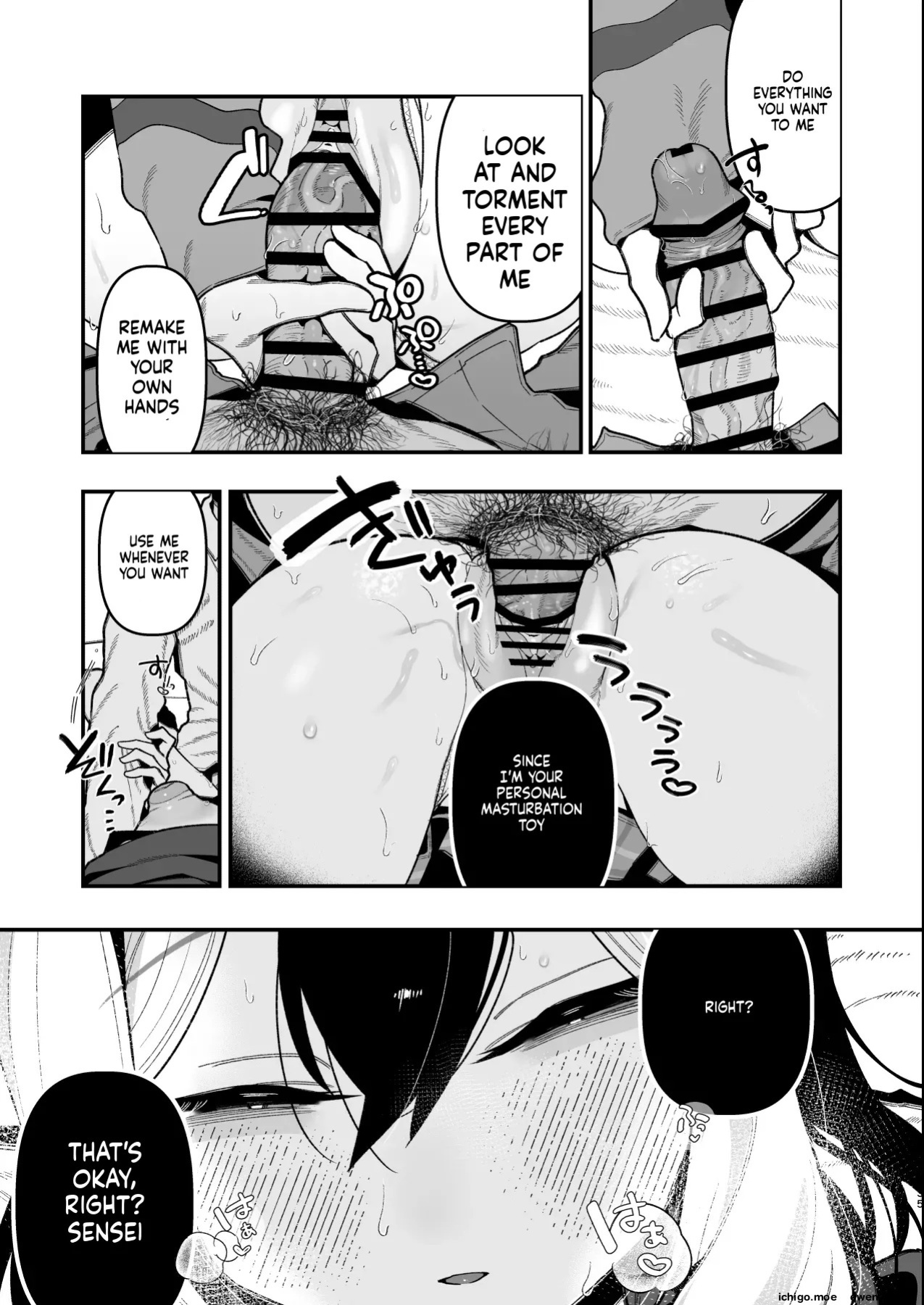 [Hokoriya-san (Okurahokori)] Sensei no Onaho de, Ii yo | It's Fine to use Sensei's Masturbation Toy (Blue Archive) [English] [SCANMTL] [Digital]