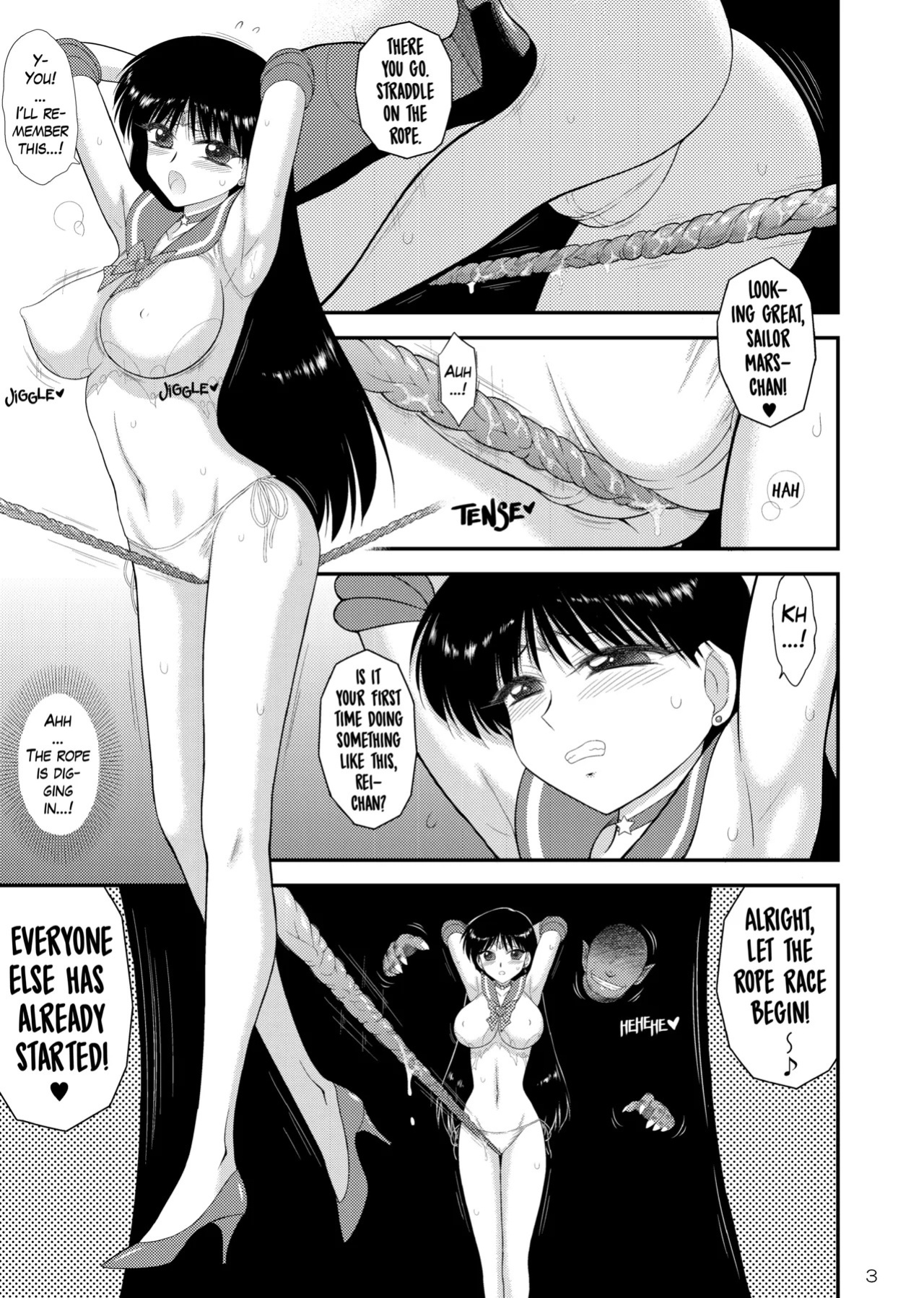 [BLACK DOG (Kuroinu Juu)] Bisoku Zenshin | Flirtatious rush race (Bishoujo Senshi Sailor Moon) [English] [Linie] [Decensored] [Digital]