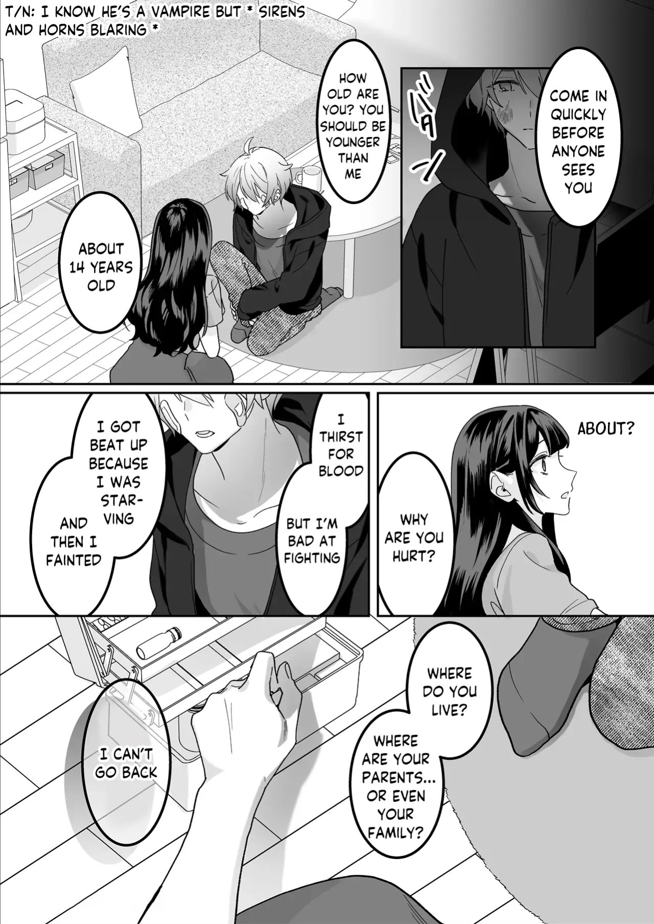 [Nemunemu] Hiroware Kyuuketsuki wa Oneesan wo Aishitaishi Aisaretai [English] [Decensored]