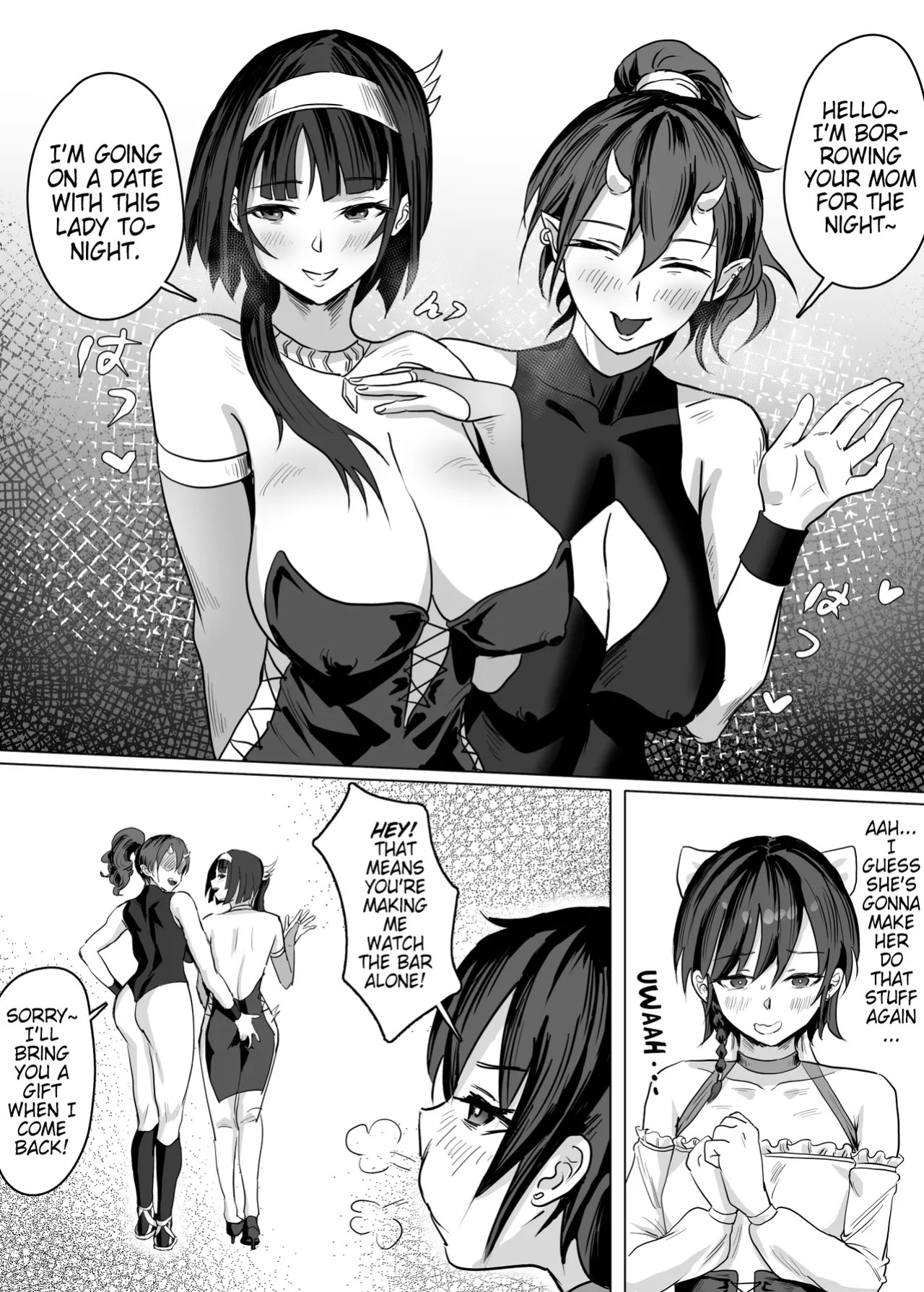 [SoftCurl (Sekka Mushi)] Haha ga Keiei Shiteiru no wa Isekai Yuri Sakaba nano ka!? | My Mother Runs An Isekai World Lezzy Tavern!? [Digital] [English] (Pangean)