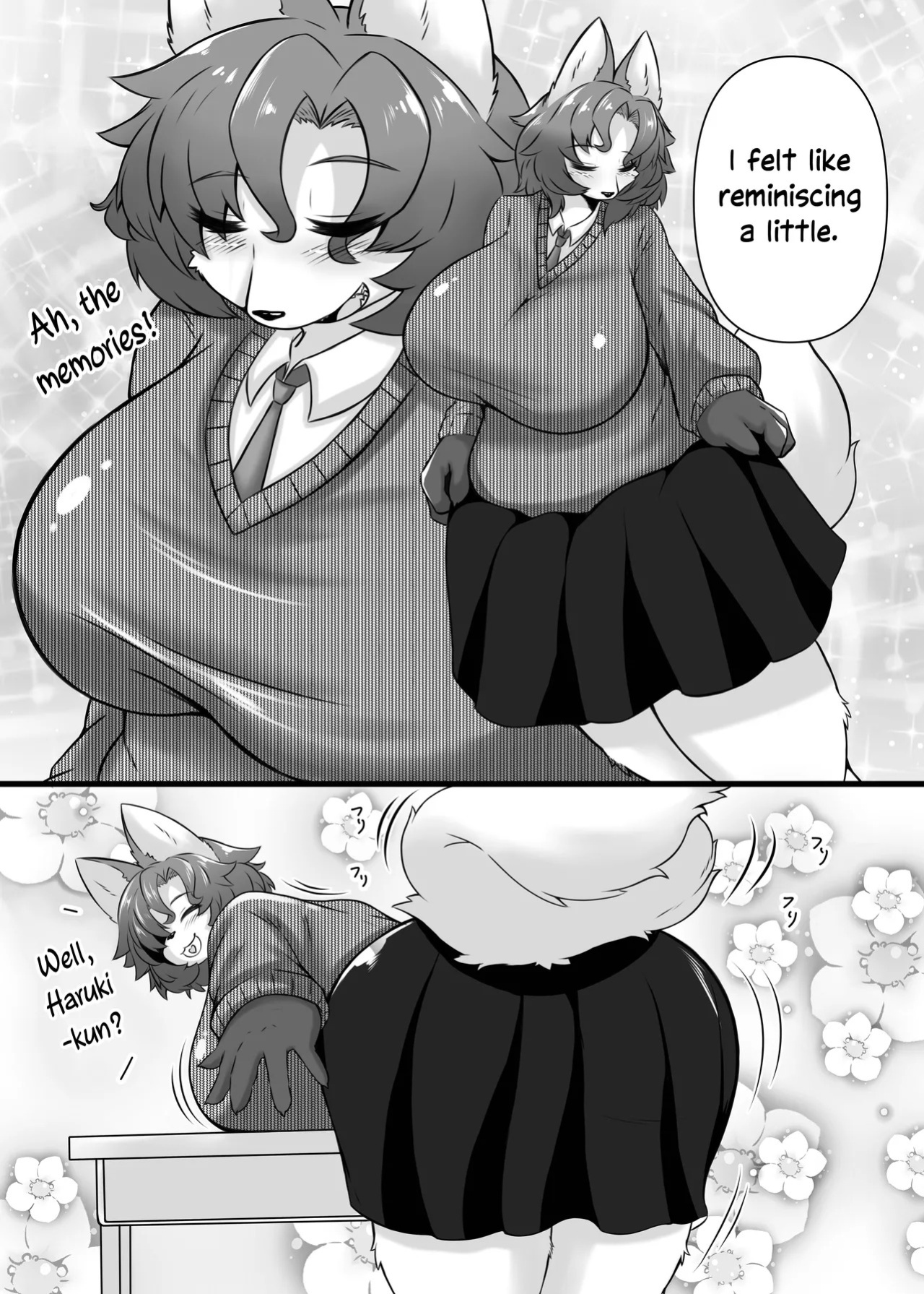 [Kinoko-mura (Eringi Chadzuke)] Haruki to Mama to Seifuku to | Haruki, Mama and the School Uniform (Two Beasts Or Not To Beast!) [English] [EHCOVE]