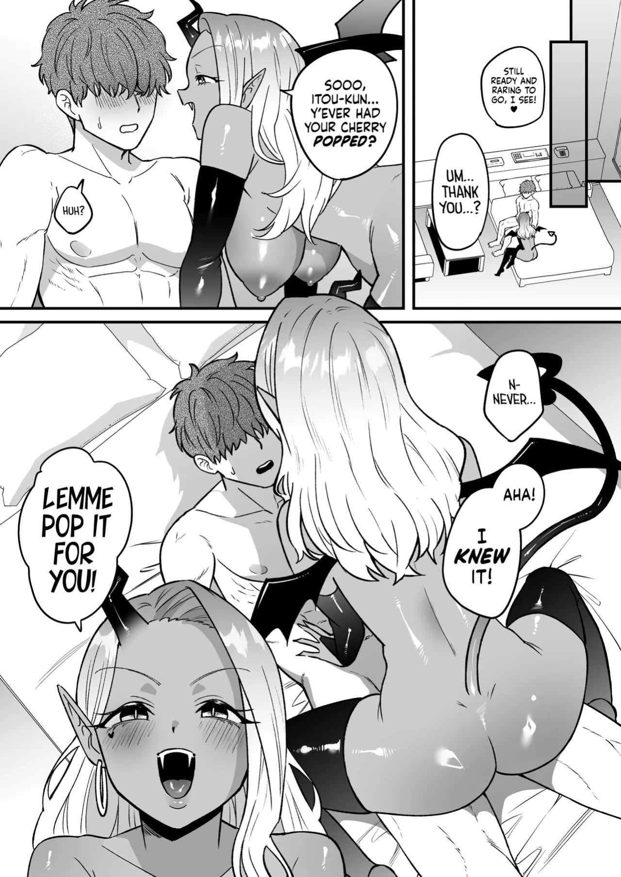 [Momofes (Oki Nagomi)] Shokuba no Gal ga Dosukebe Succubus Dattan dakedo?! ー The Office Gyaru Was A Slutty Succubus This Whole Time?! [English] [head empty] [Digital]