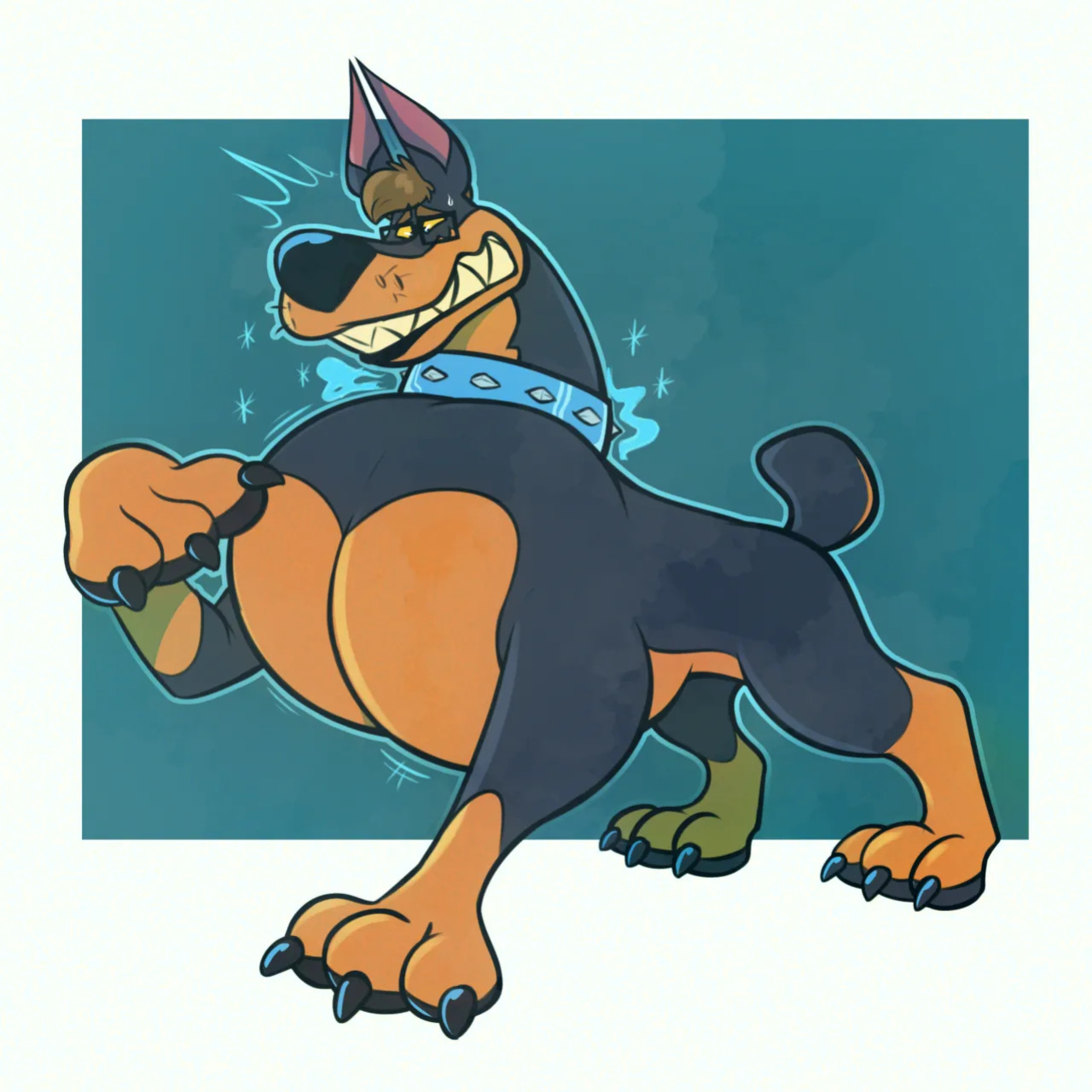 Royal Poodle(Stripes) High Resolution Art
