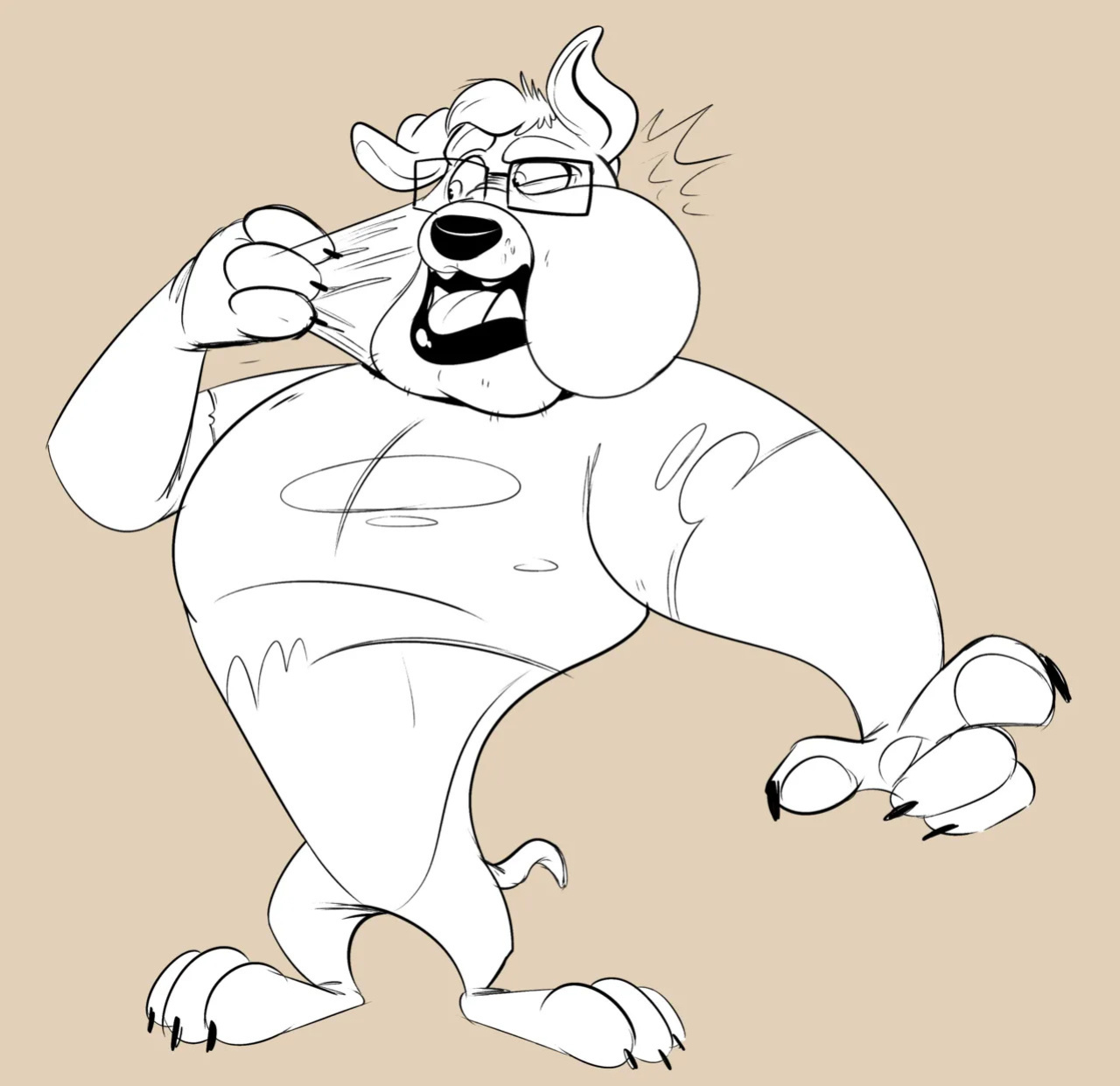 Royal Poodle(Stripes) High Resolution Art