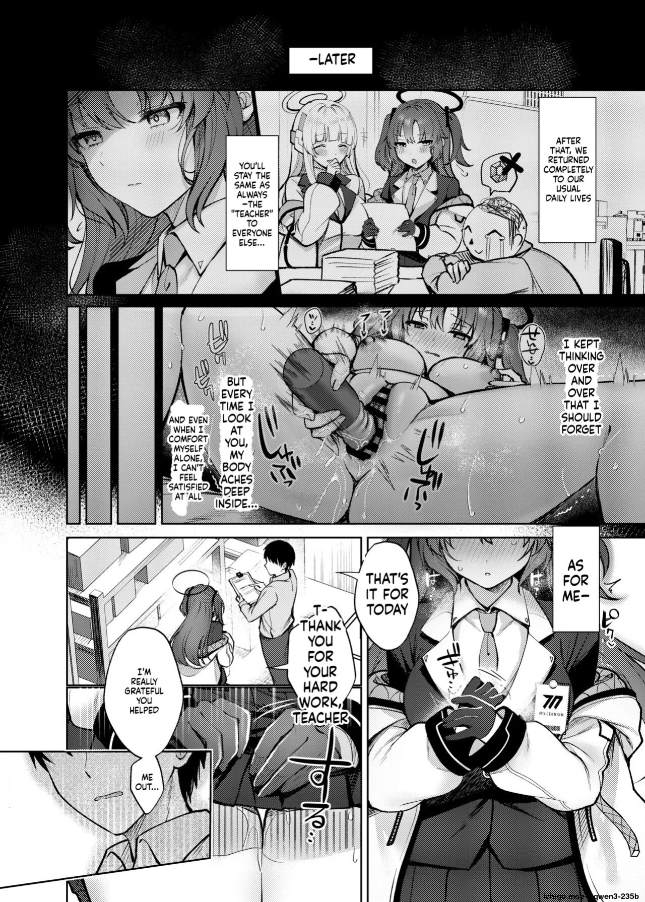 [Pontaroya (Pontaro)] Oshioki no Jikan | Time for Punishment (Blue Archive) [English] [SCANMTL] [Digital]