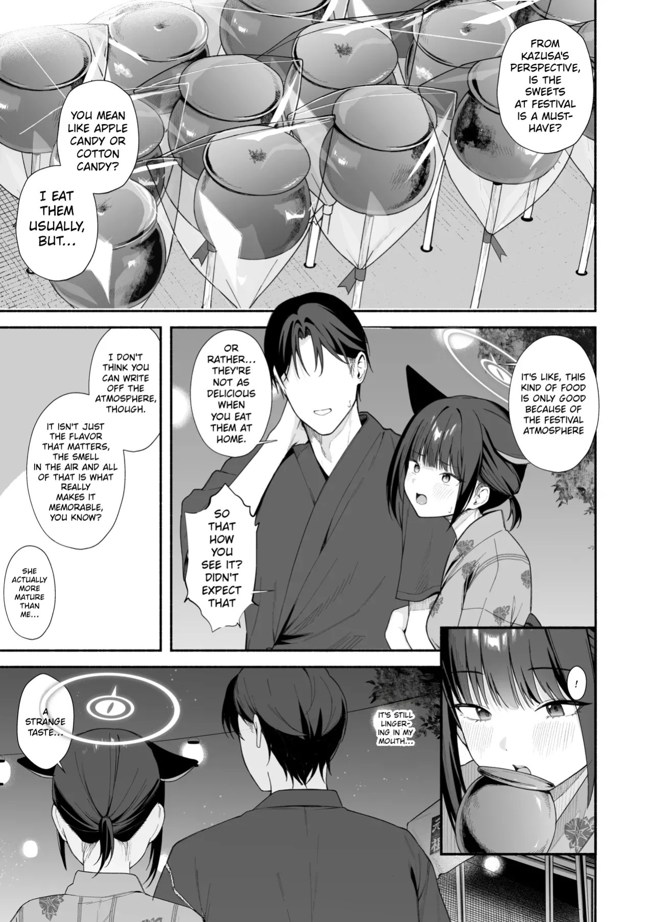 [Rikoping2000] Kazusa to Natsumatsuri | Kazusa and The Summer Festival 6P (Blue Archive) (English)