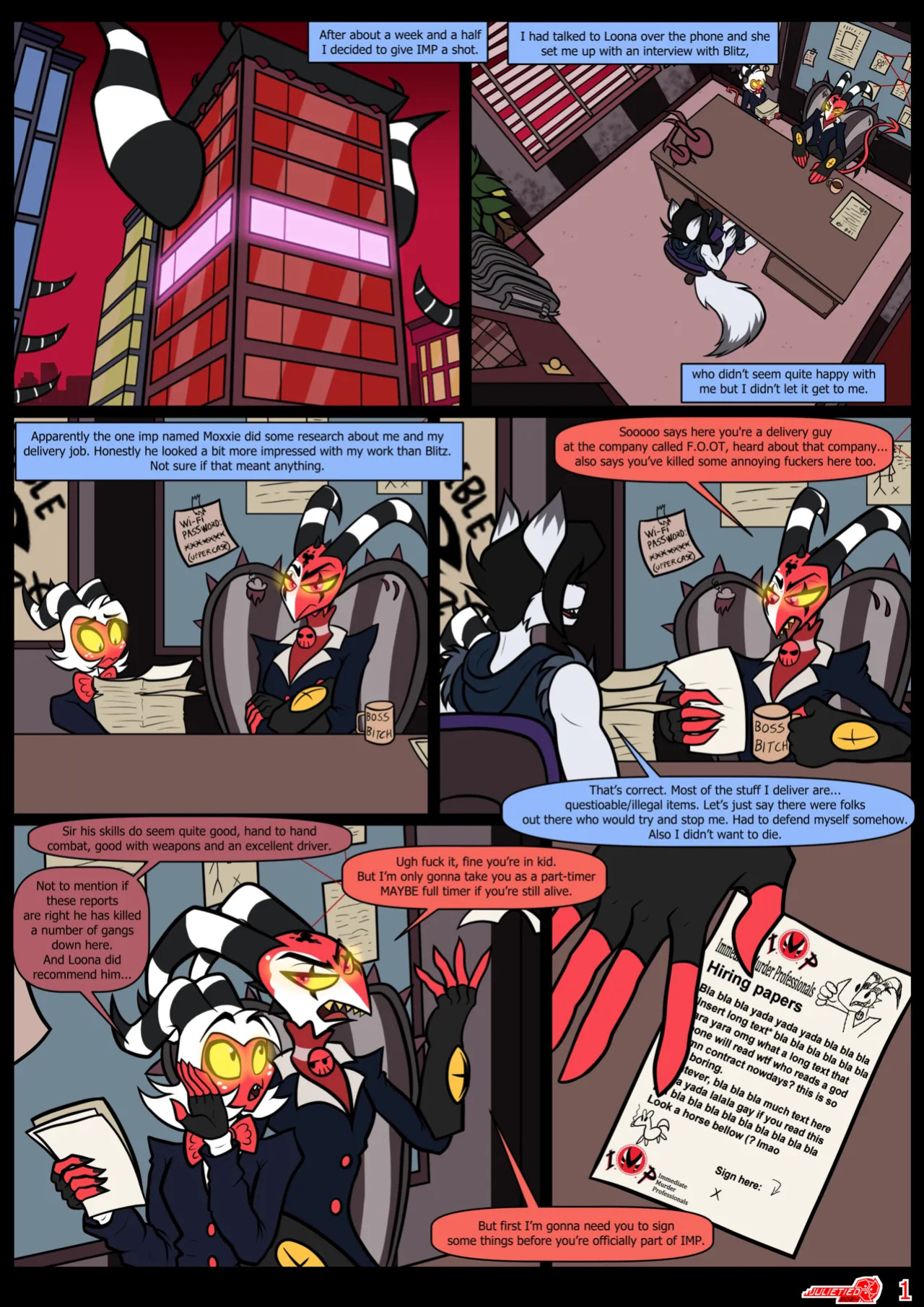 [Julietied (JulietiedTight)] Helluva Boss AU: New Element