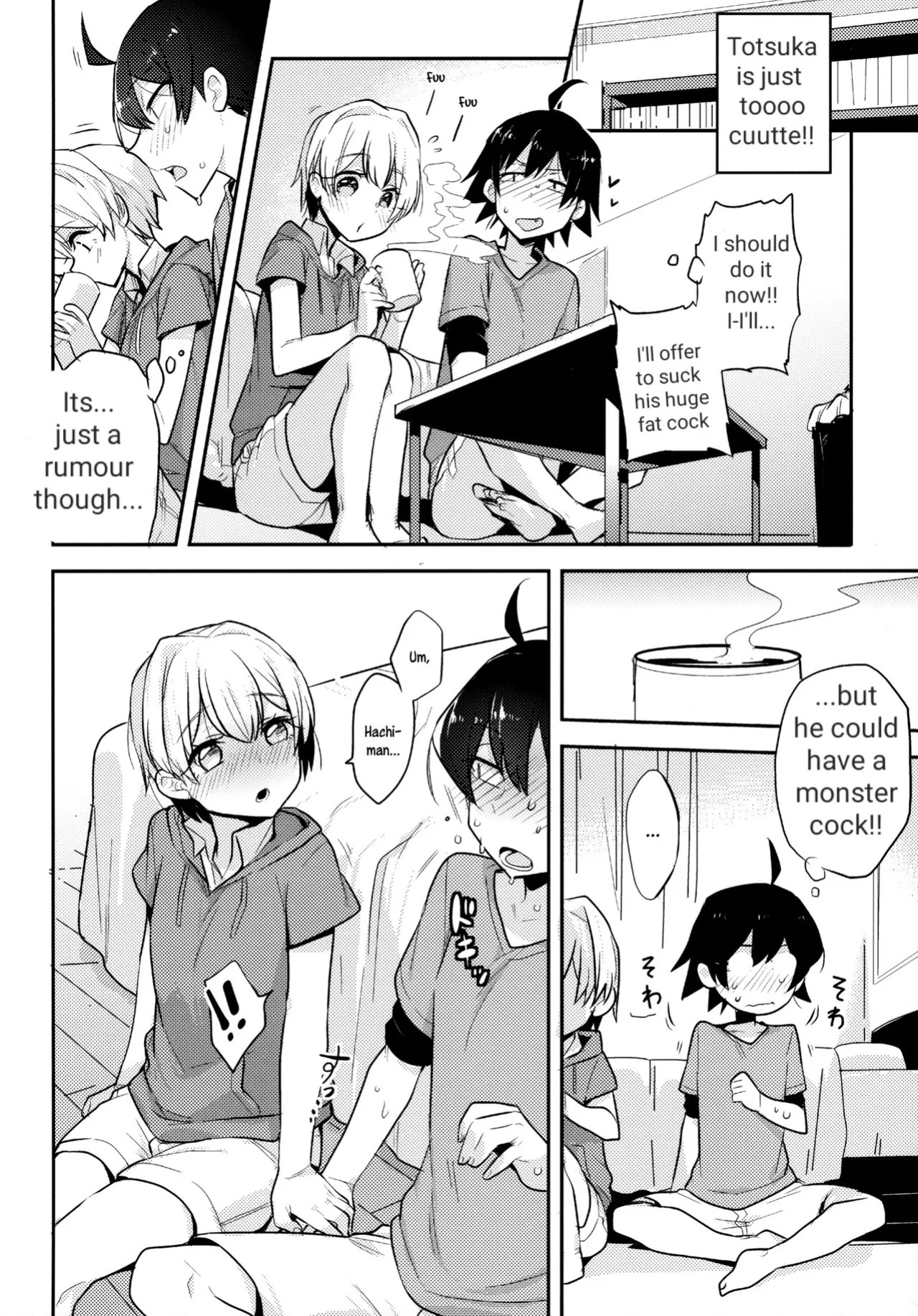 Cute angel totsuka turns hachiman into his bitch with his elephant cock (personal edit)